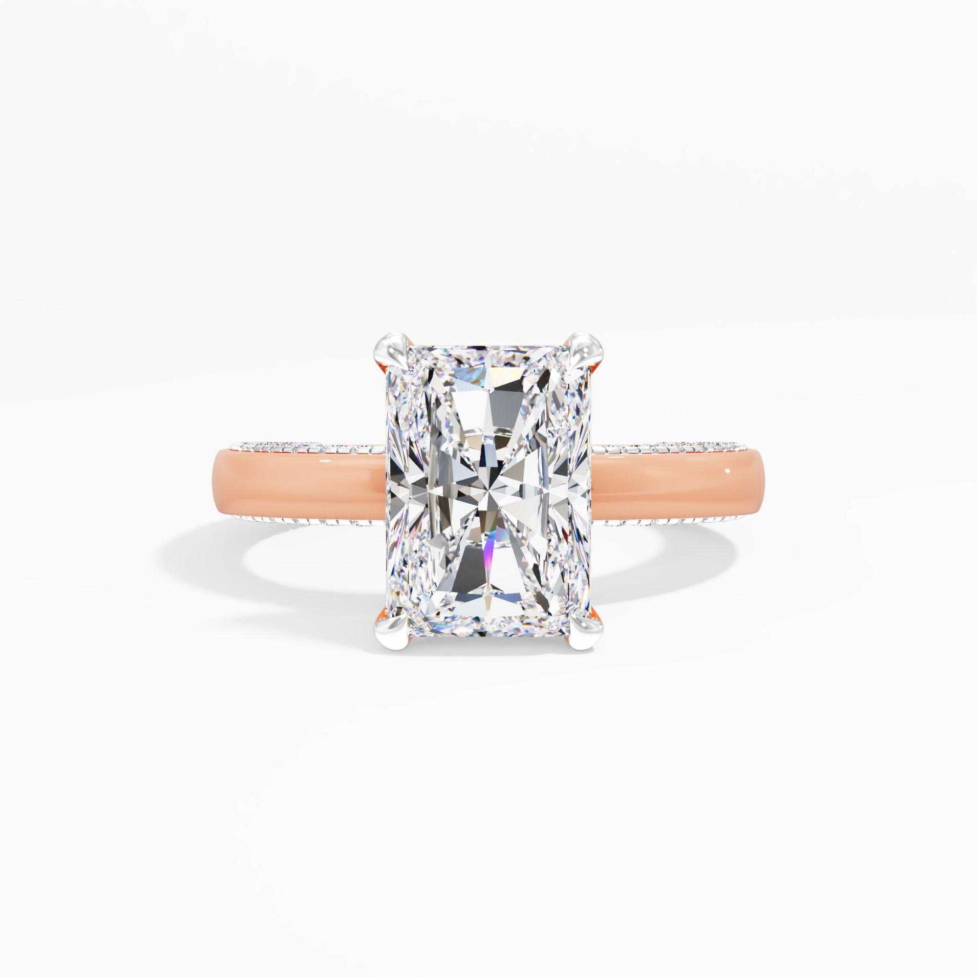 Soft Prism Solitaire Engagement Ring