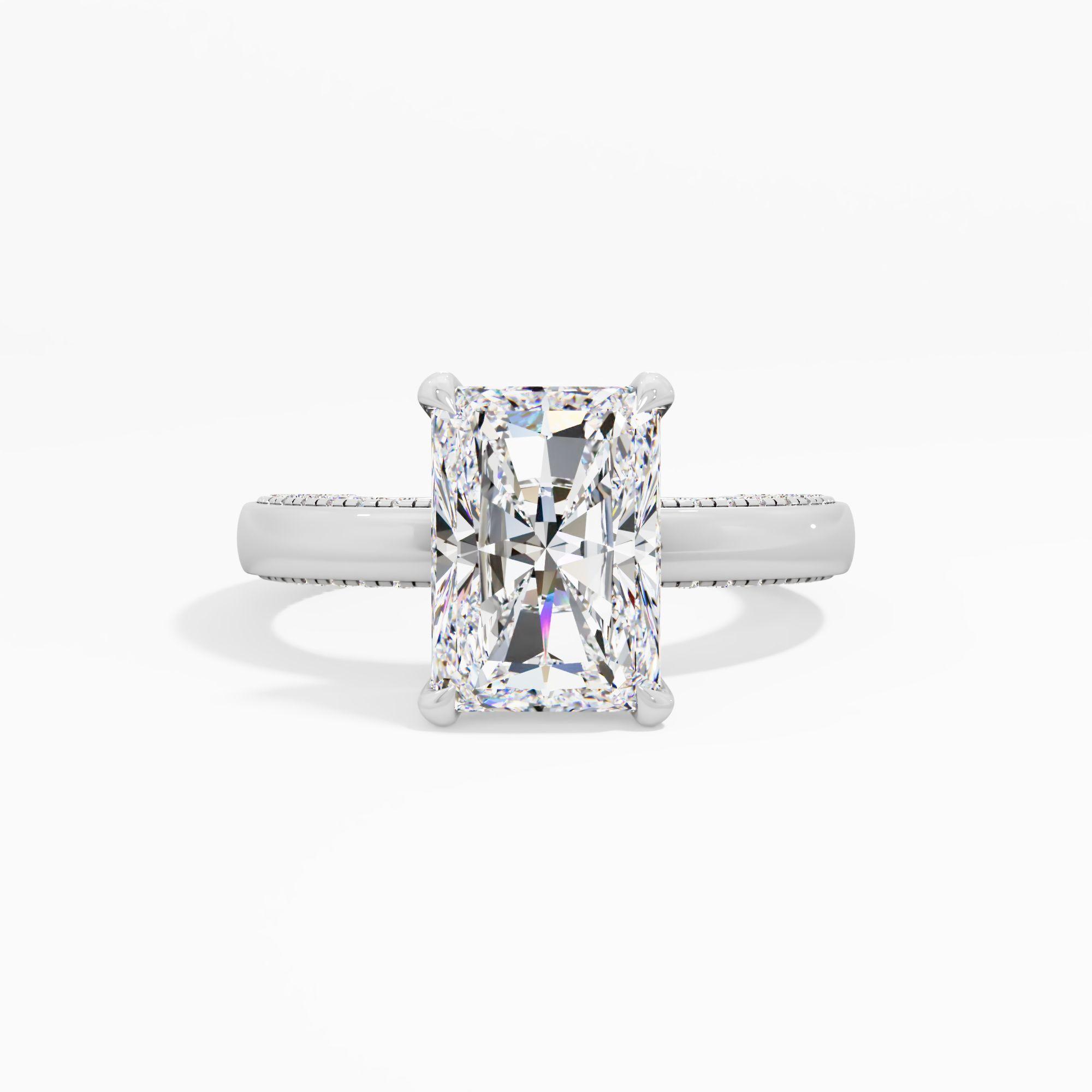 Soft Prism Solitaire Engagement Ring
