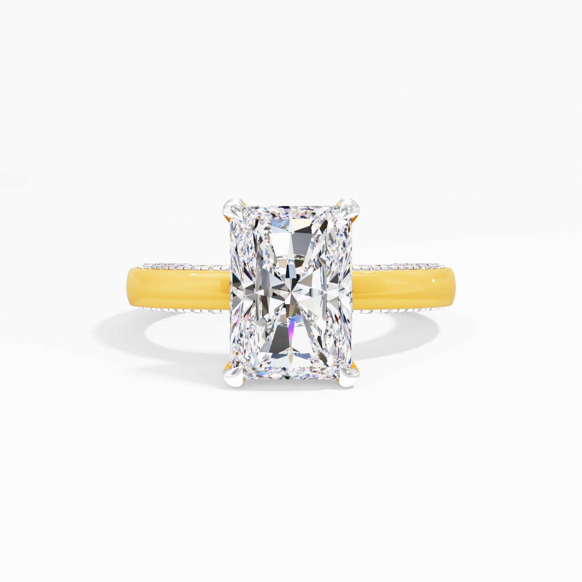 Soft Prism Solitaire Engagement Ring