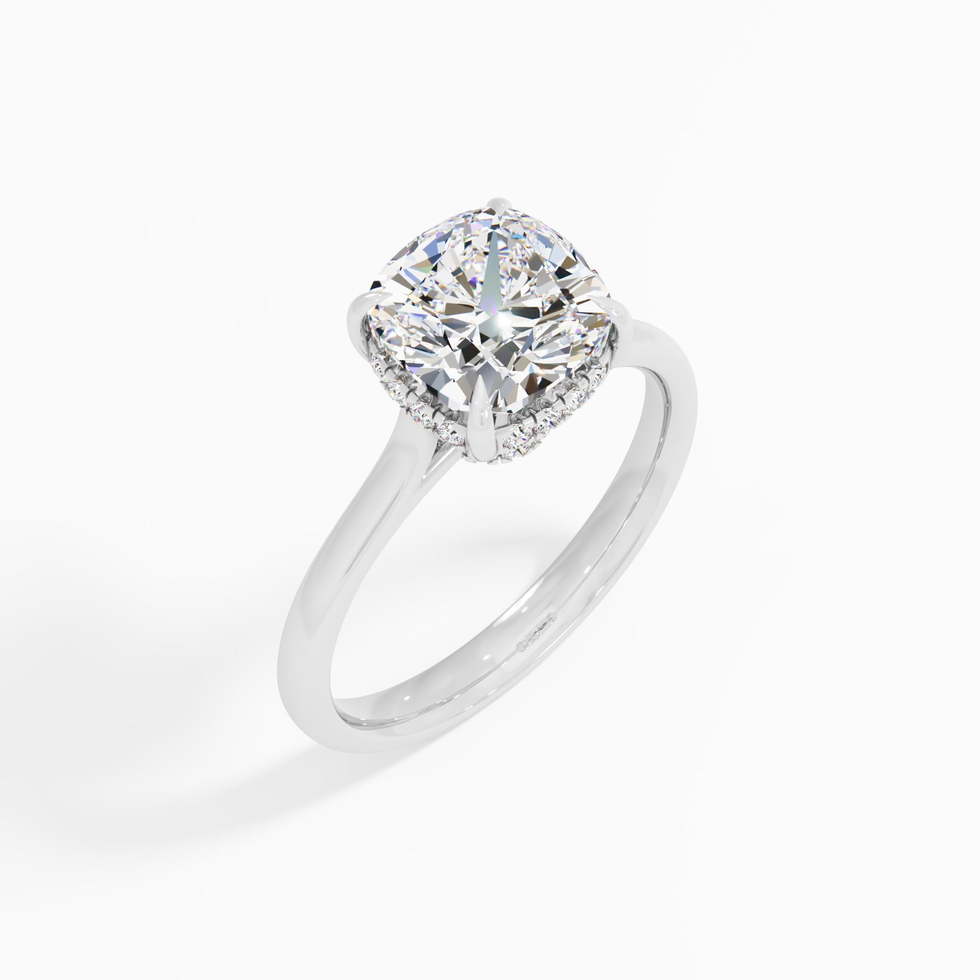 Dewpetal Shine Solitaire Engagement Ring
