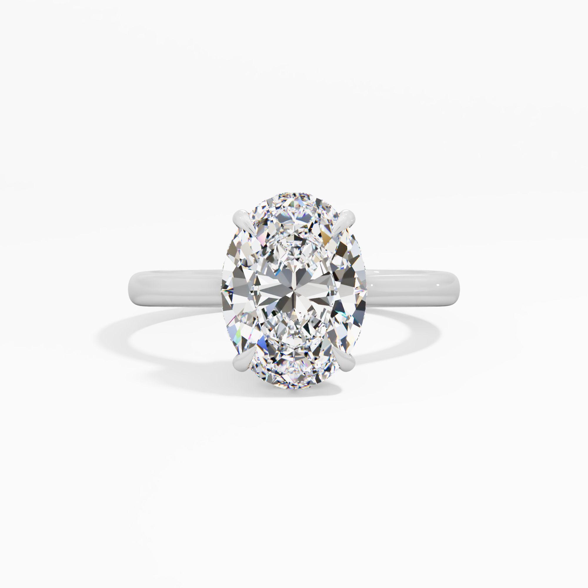 Dewpetal Shine Solitaire Engagement Ring