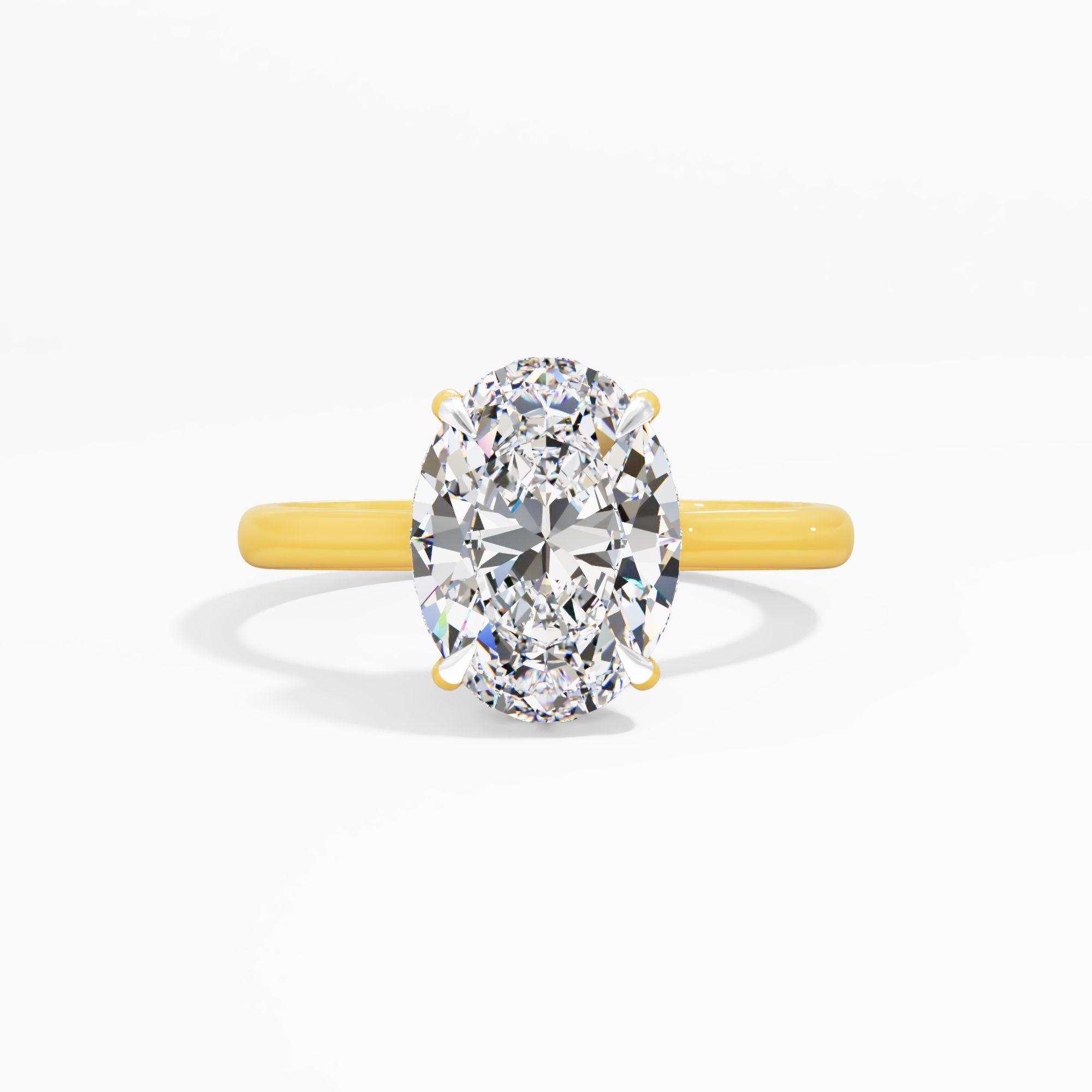 Dewpetal Shine Solitaire Engagement Ring