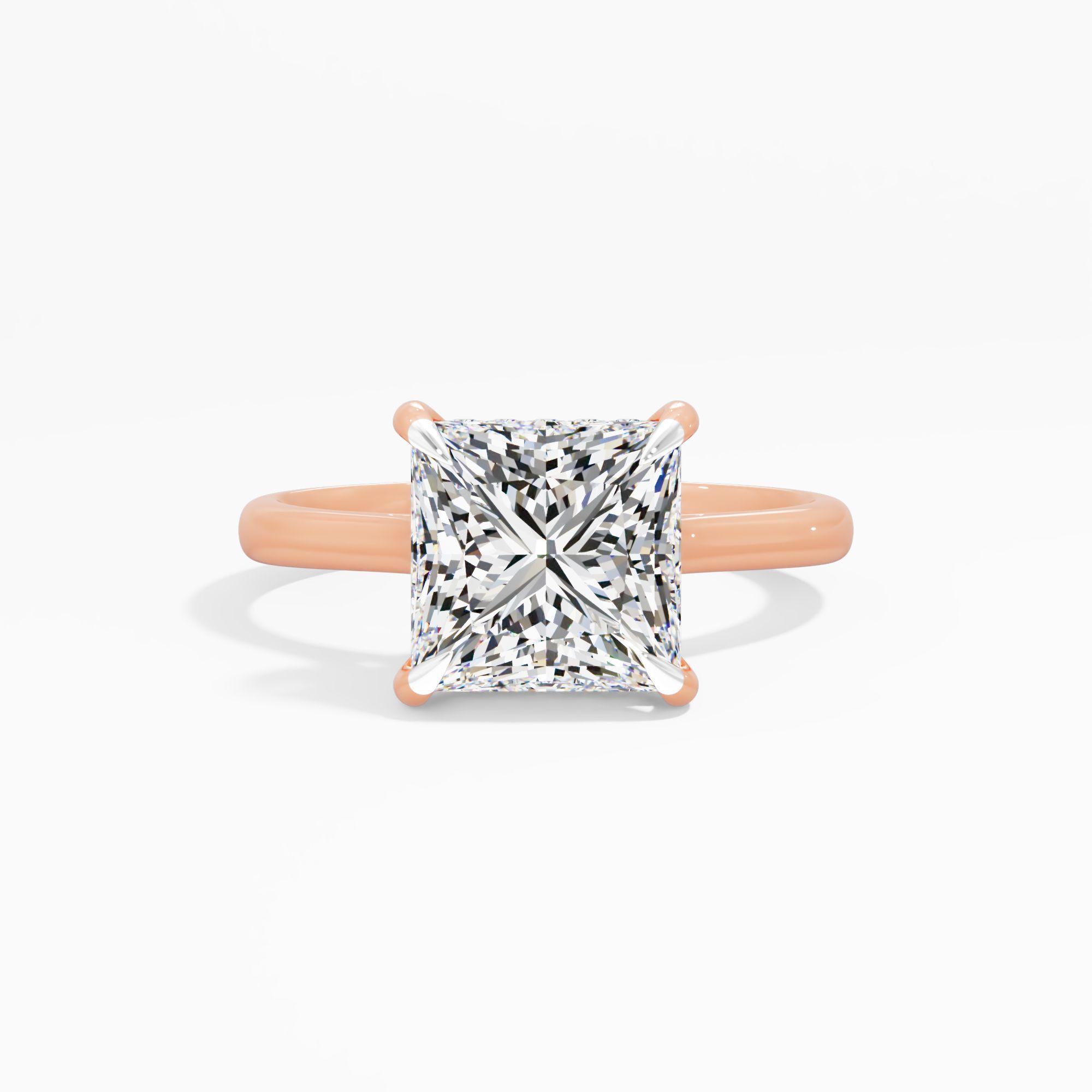 Dewpetal Shine Solitaire Engagement Ring