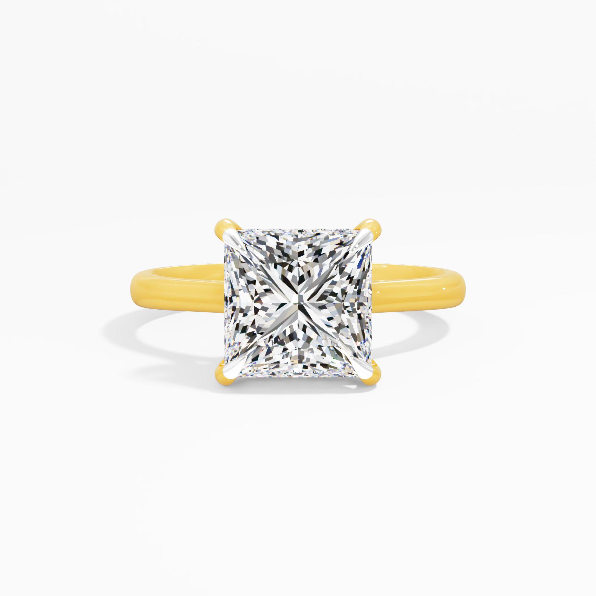 Dewpetal Shine Solitaire Engagement Ring