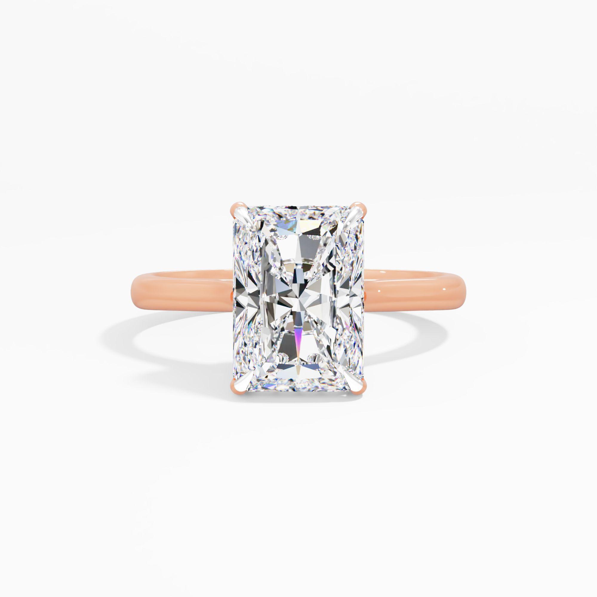 Dewpetal Shine Solitaire Engagement Ring
