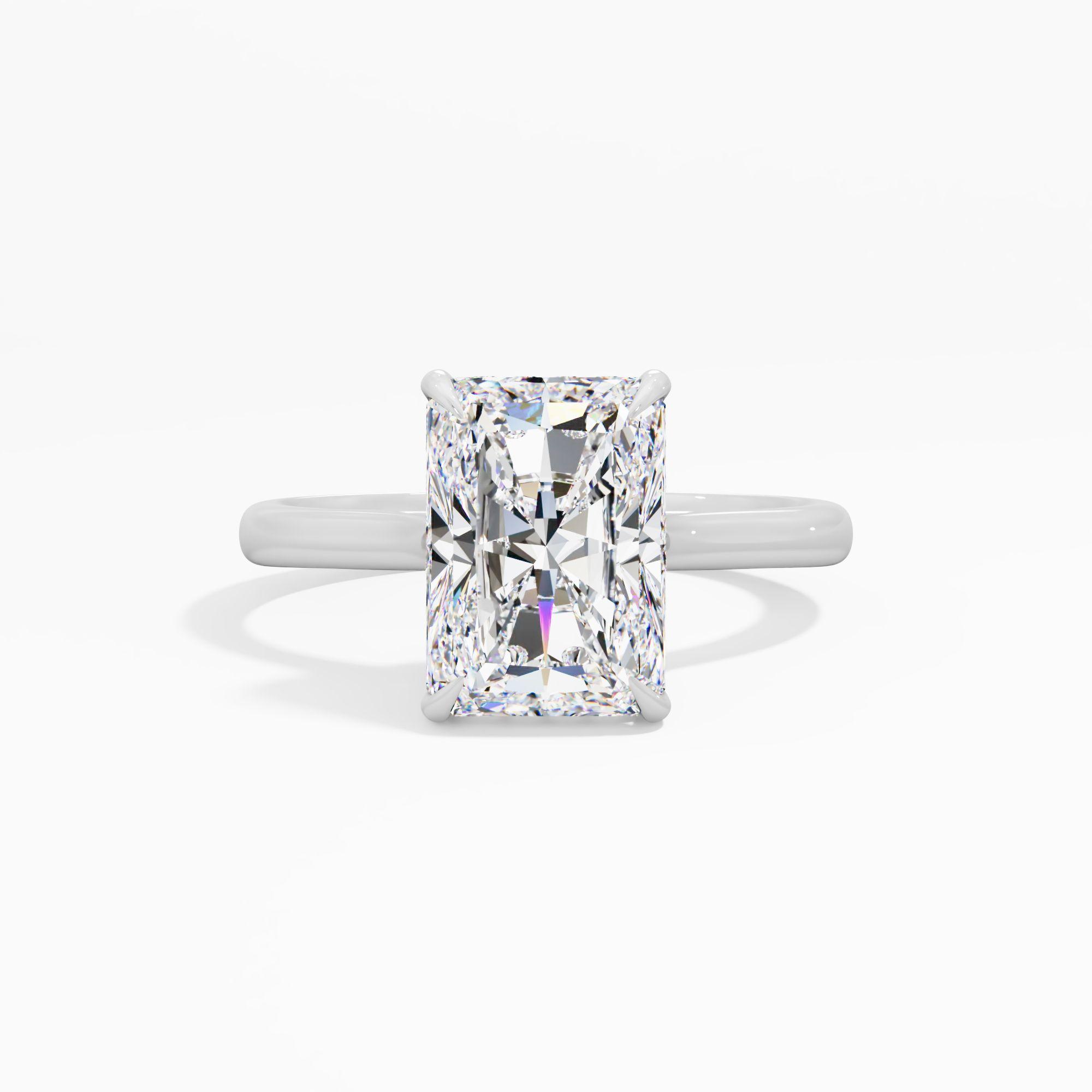 Dewpetal Shine Solitaire Engagement Ring