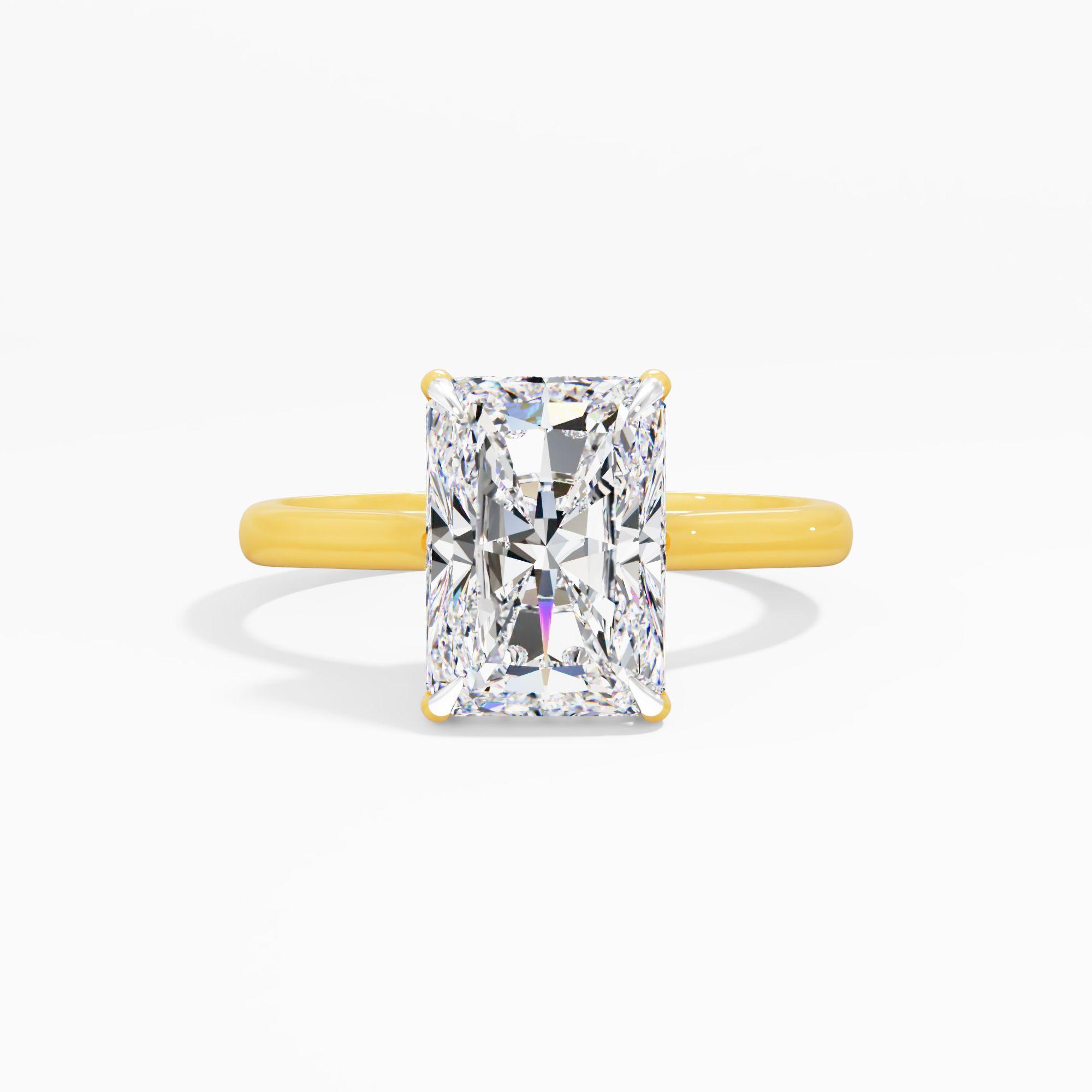 Dewpetal Shine Solitaire Engagement Ring