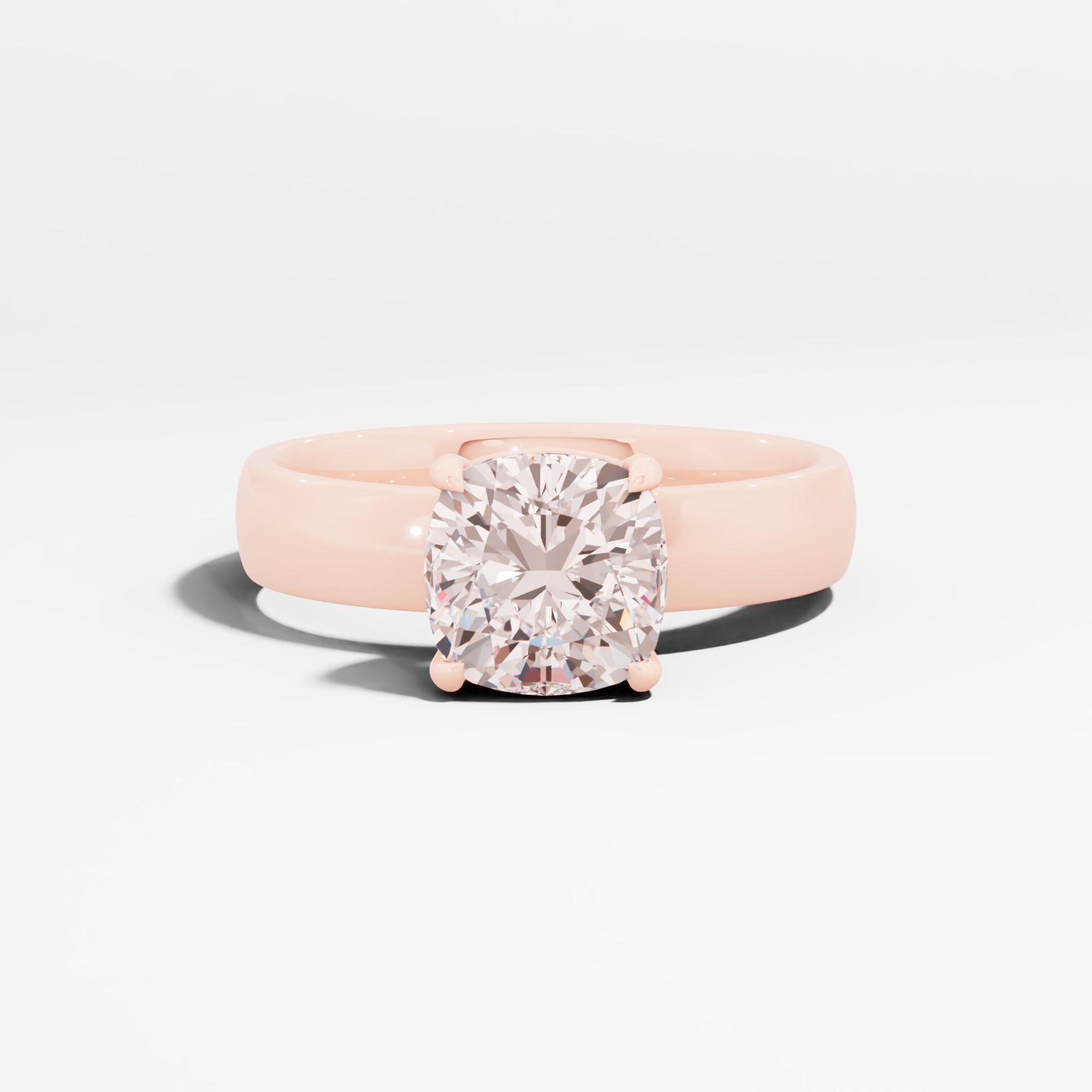 Silken Frost Solitaire Engagement Ring
