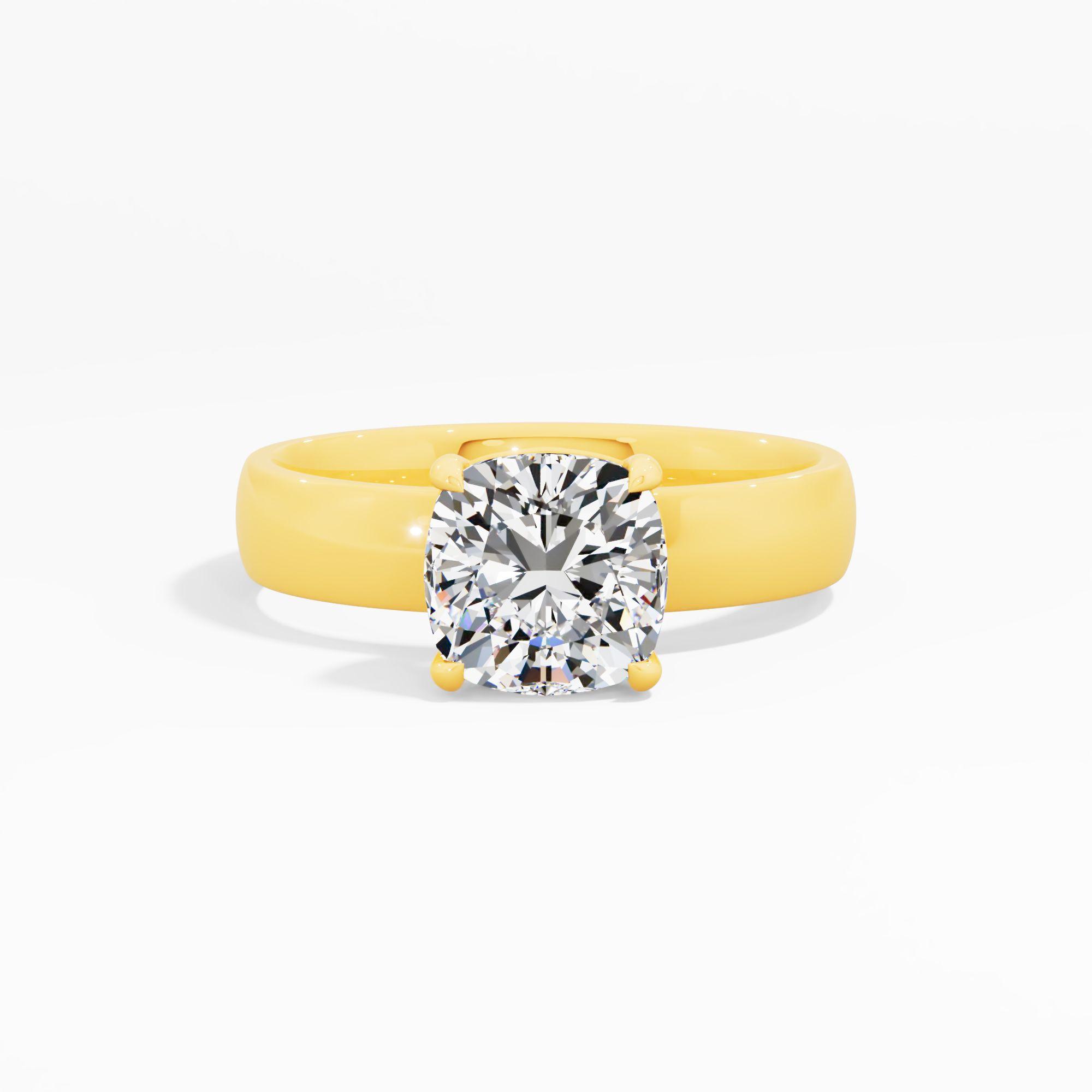 Silken Frost Solitaire Engagement Ring
