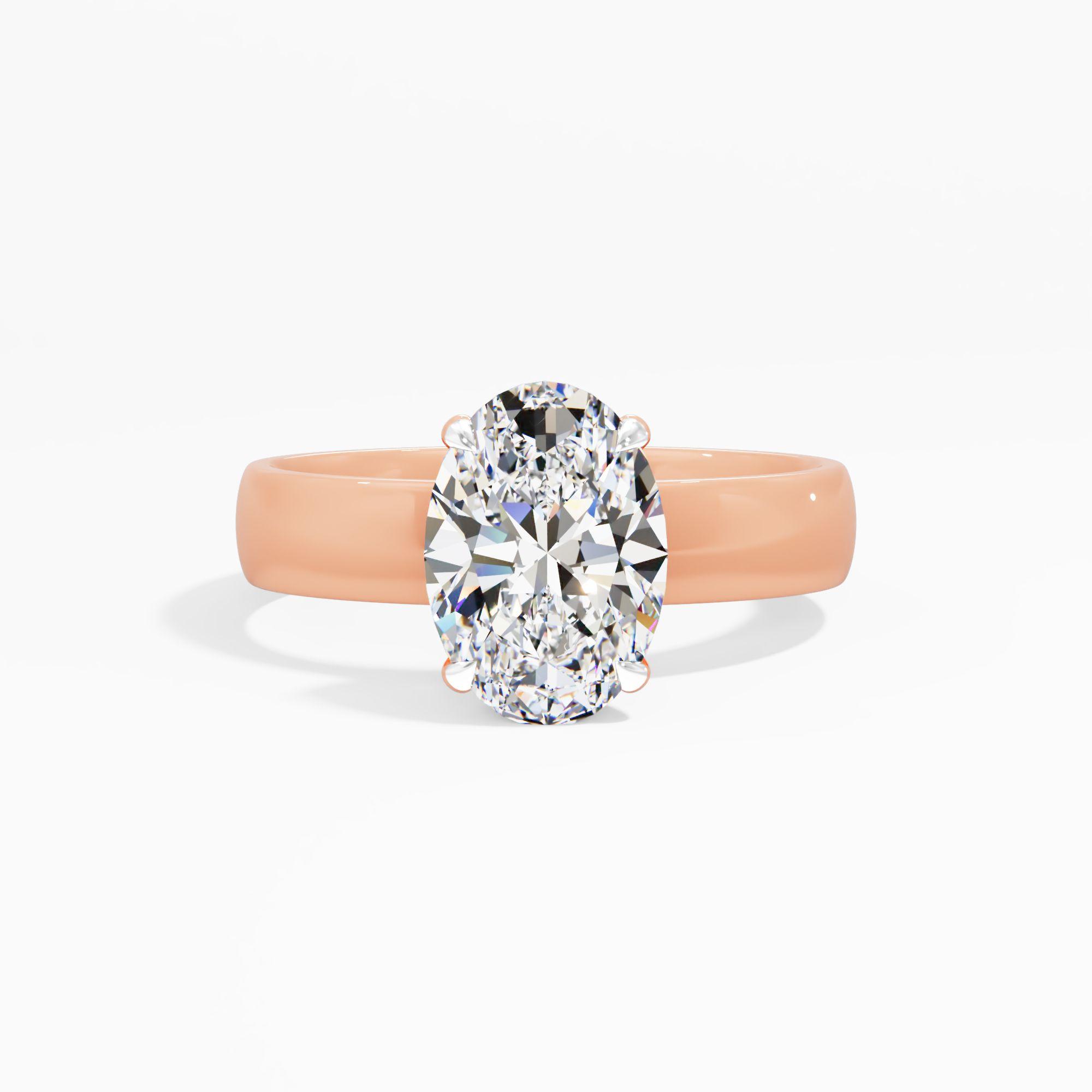 Silken Frost Solitaire Engagement Ring