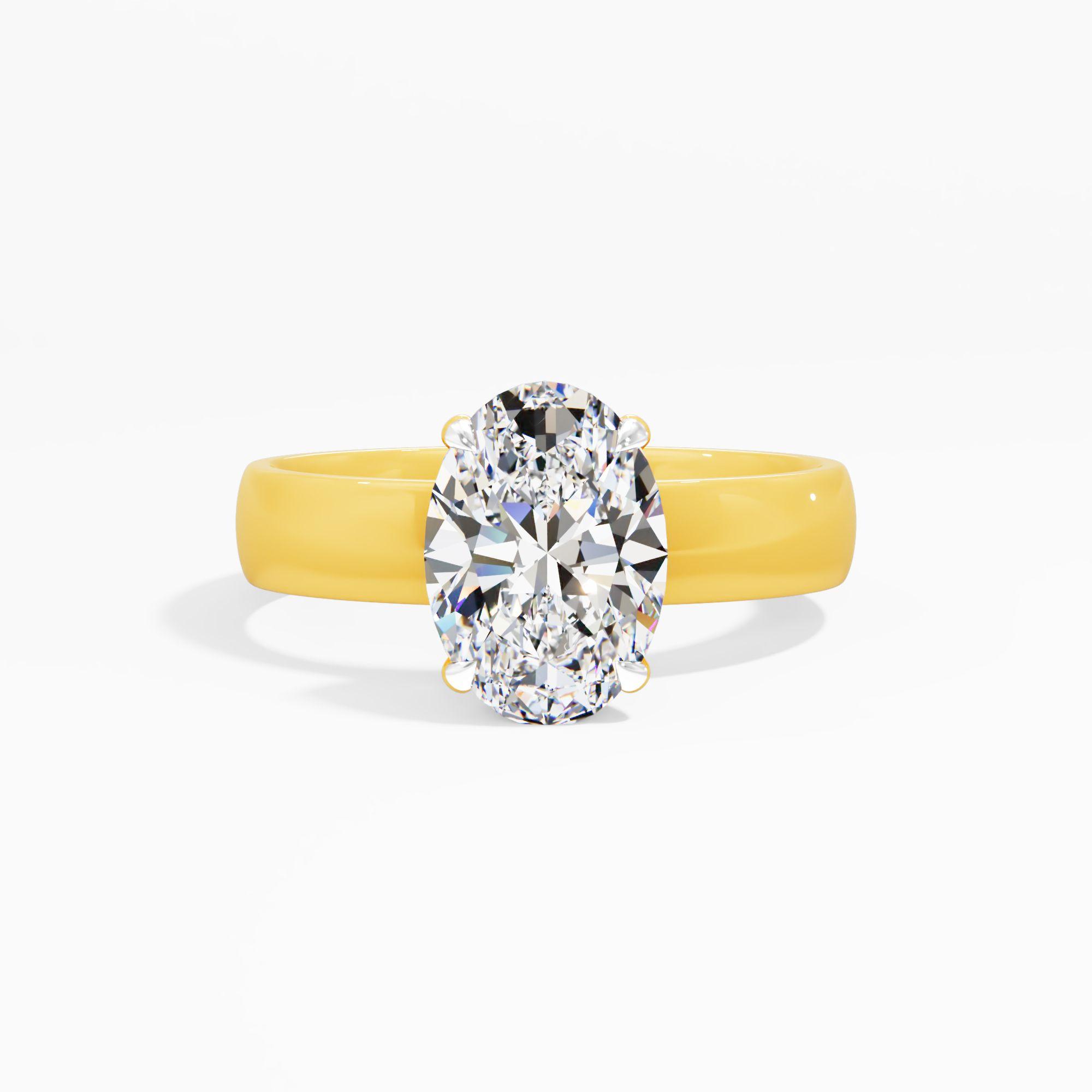 Silken Frost Solitaire Engagement Ring