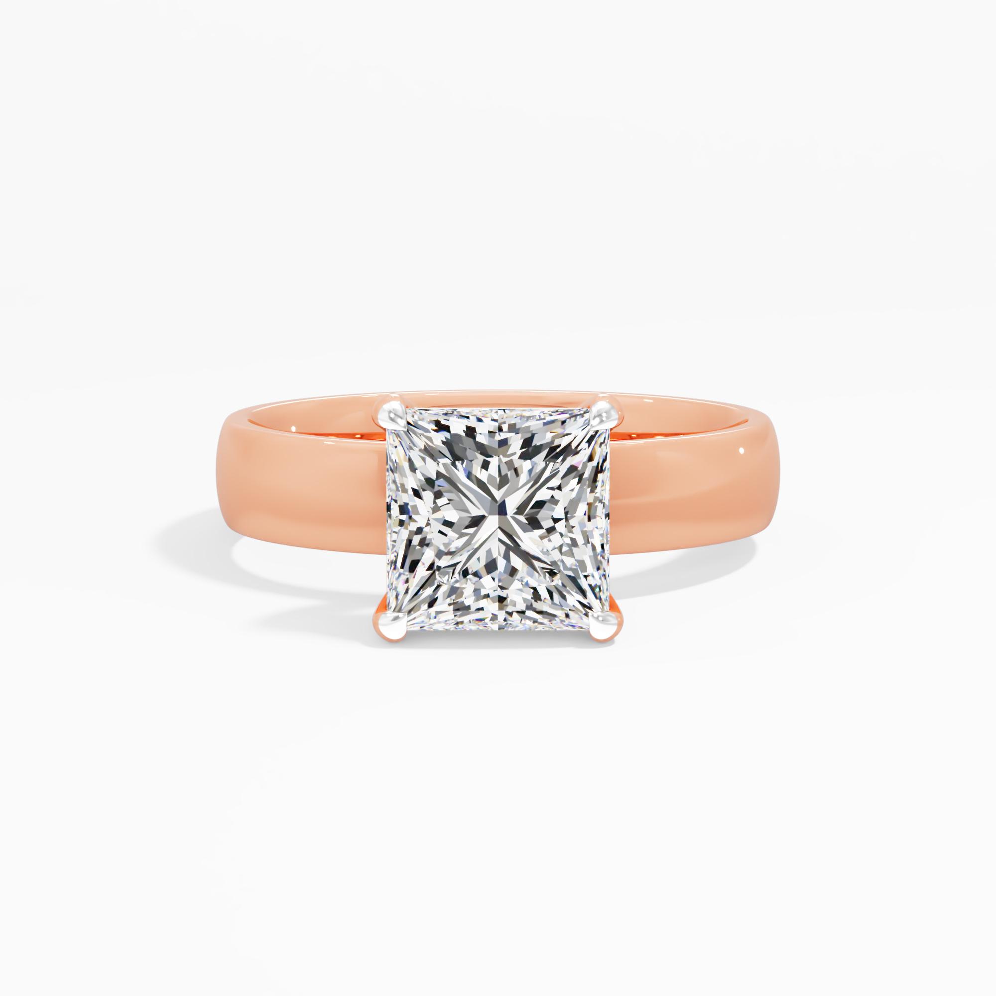 Silken Frost Solitaire Engagement Ring