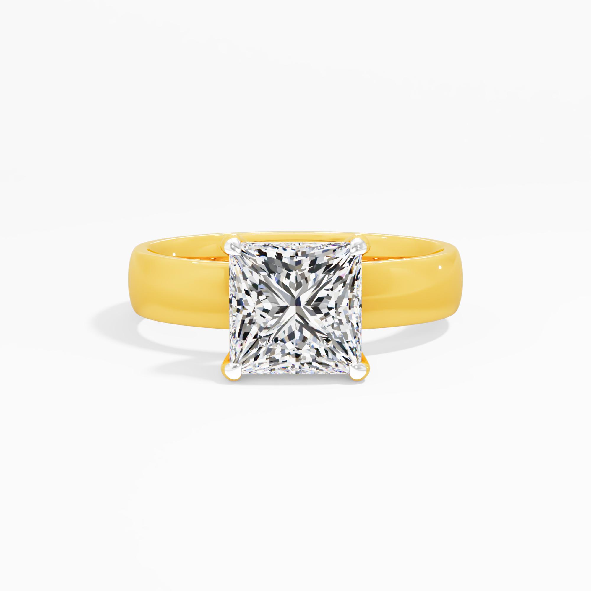 Silken Frost Solitaire Engagement Ring