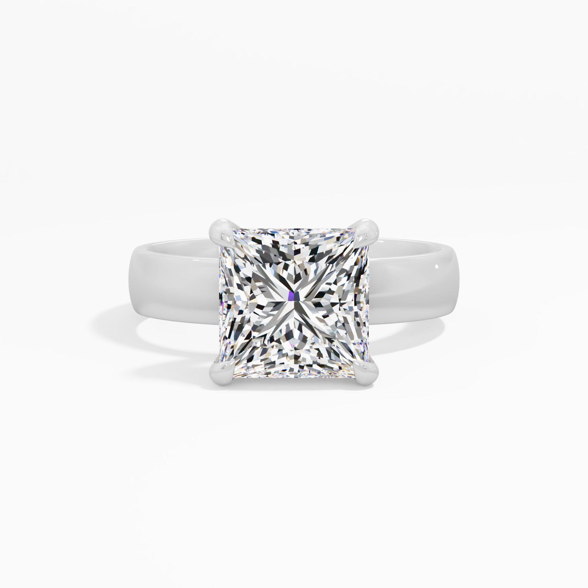 Silken Frost Solitaire Engagement Ring