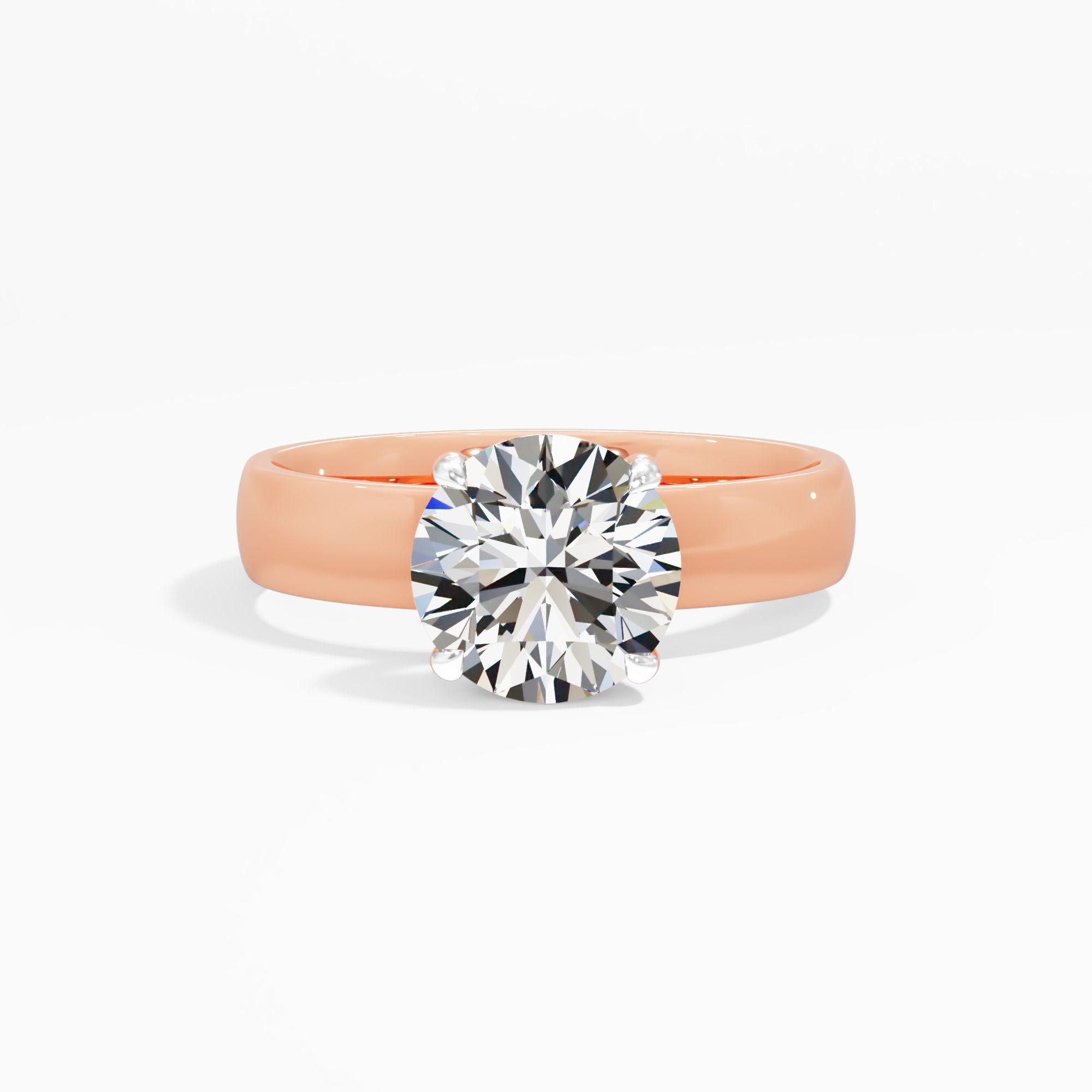 Silken Frost Solitaire Engagement Ring
