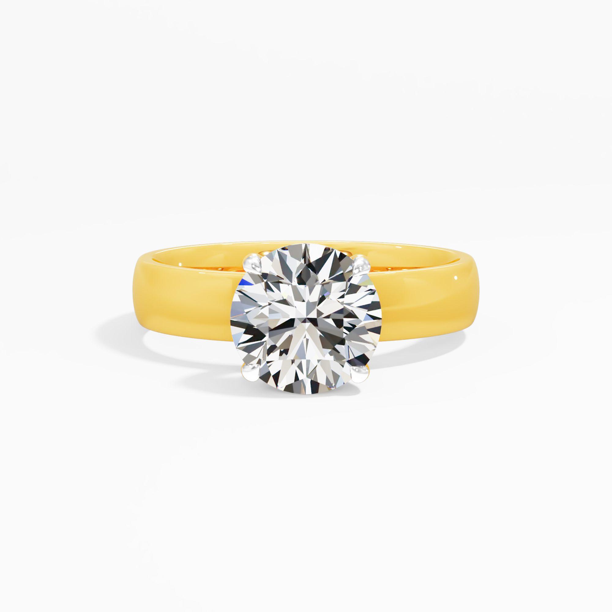 Silken Frost Solitaire Engagement Ring
