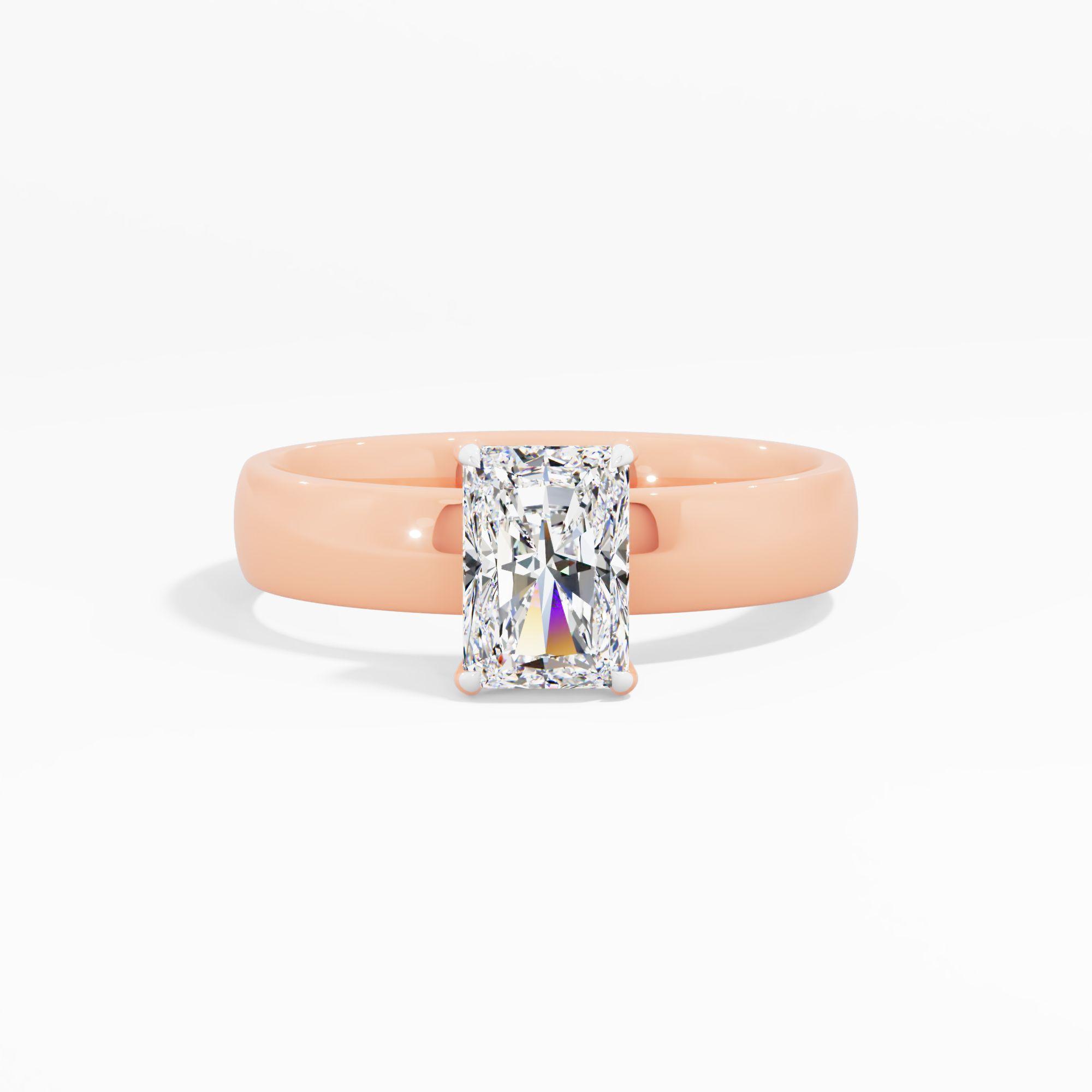 Silken Frost Solitaire Engagement Ring
