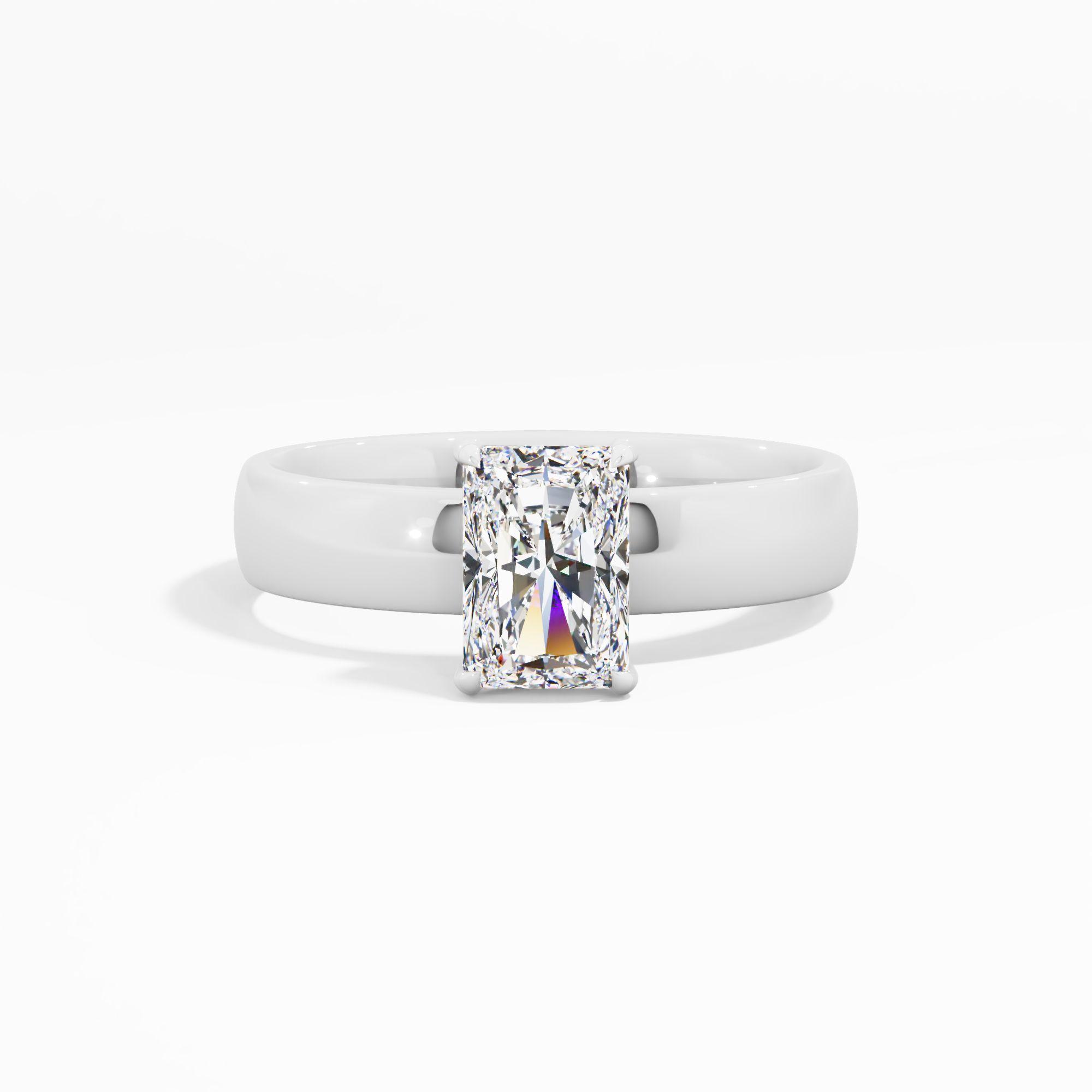 Silken Frost Solitaire Engagement Ring