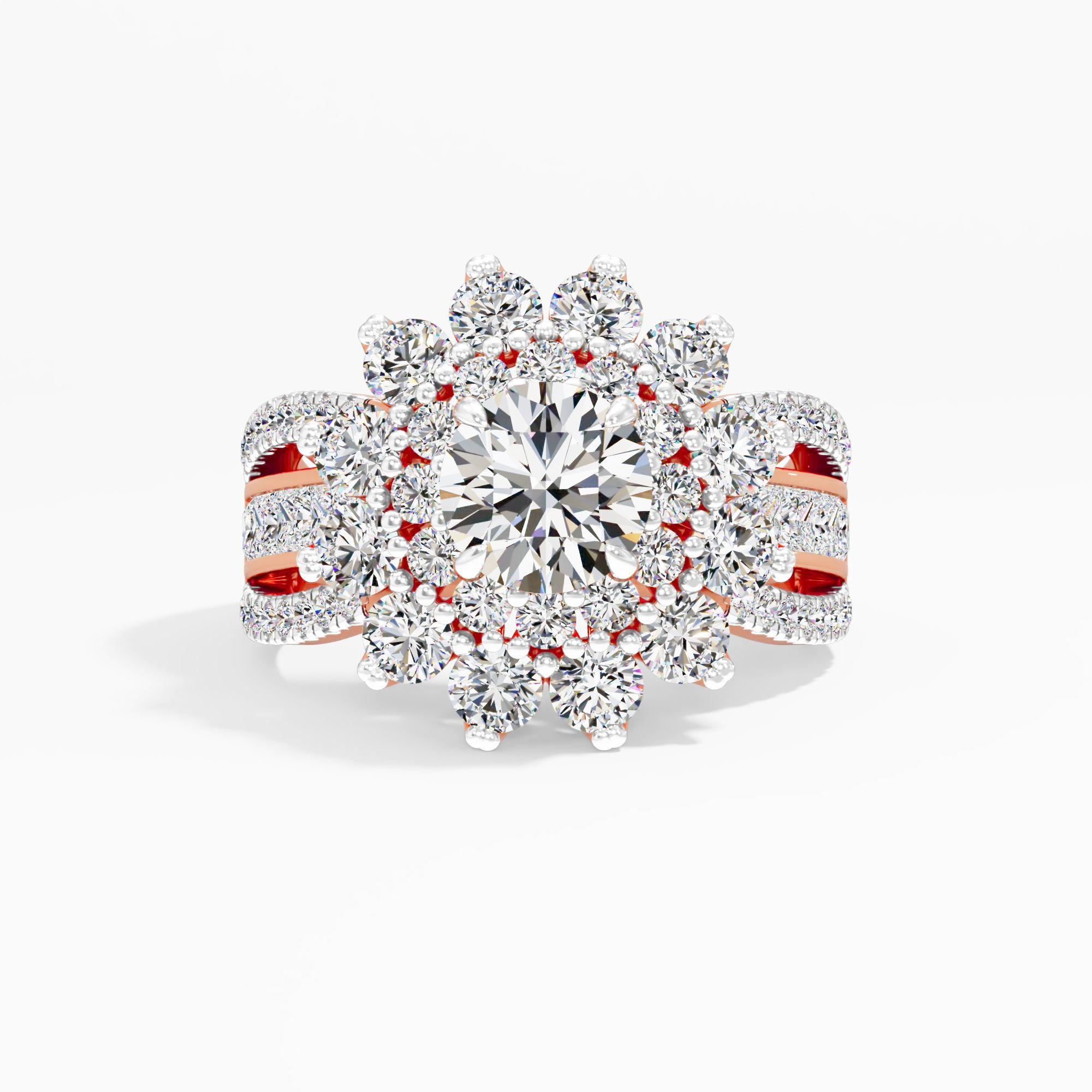 Feather Lilt Solitaire Engagement Ring