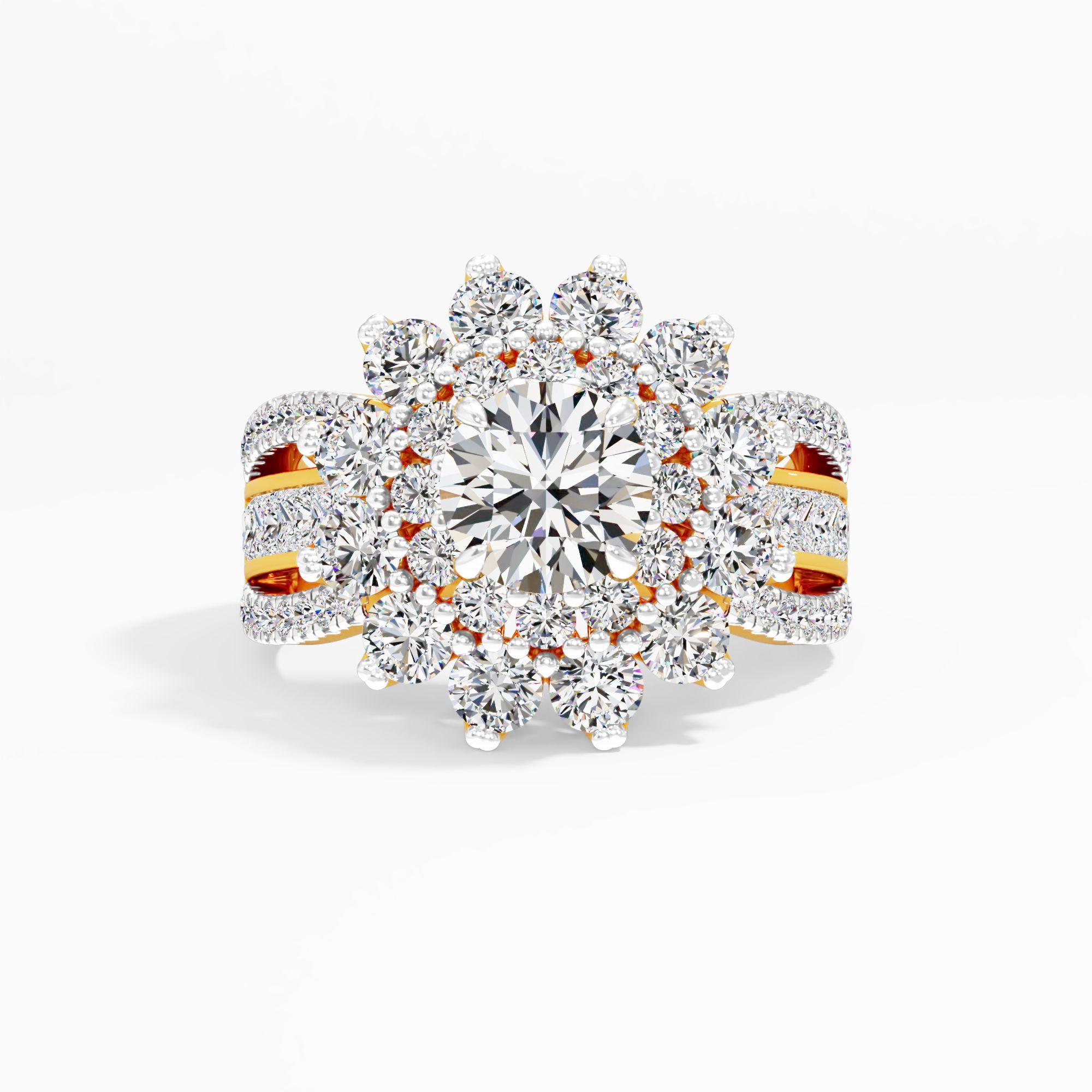 Feather Lilt Solitaire Engagement Ring