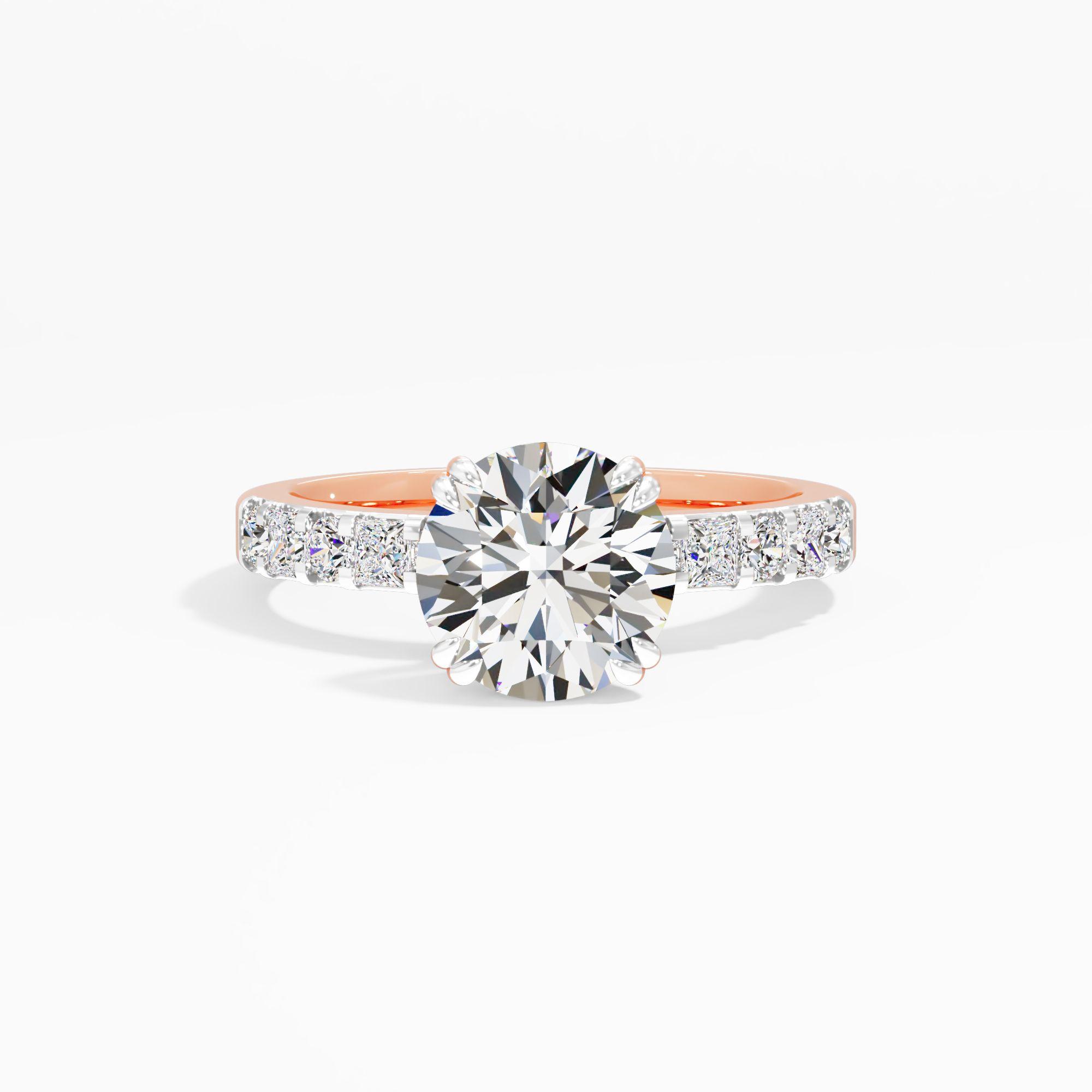Apricot Muse Solitaire Engagement Ring