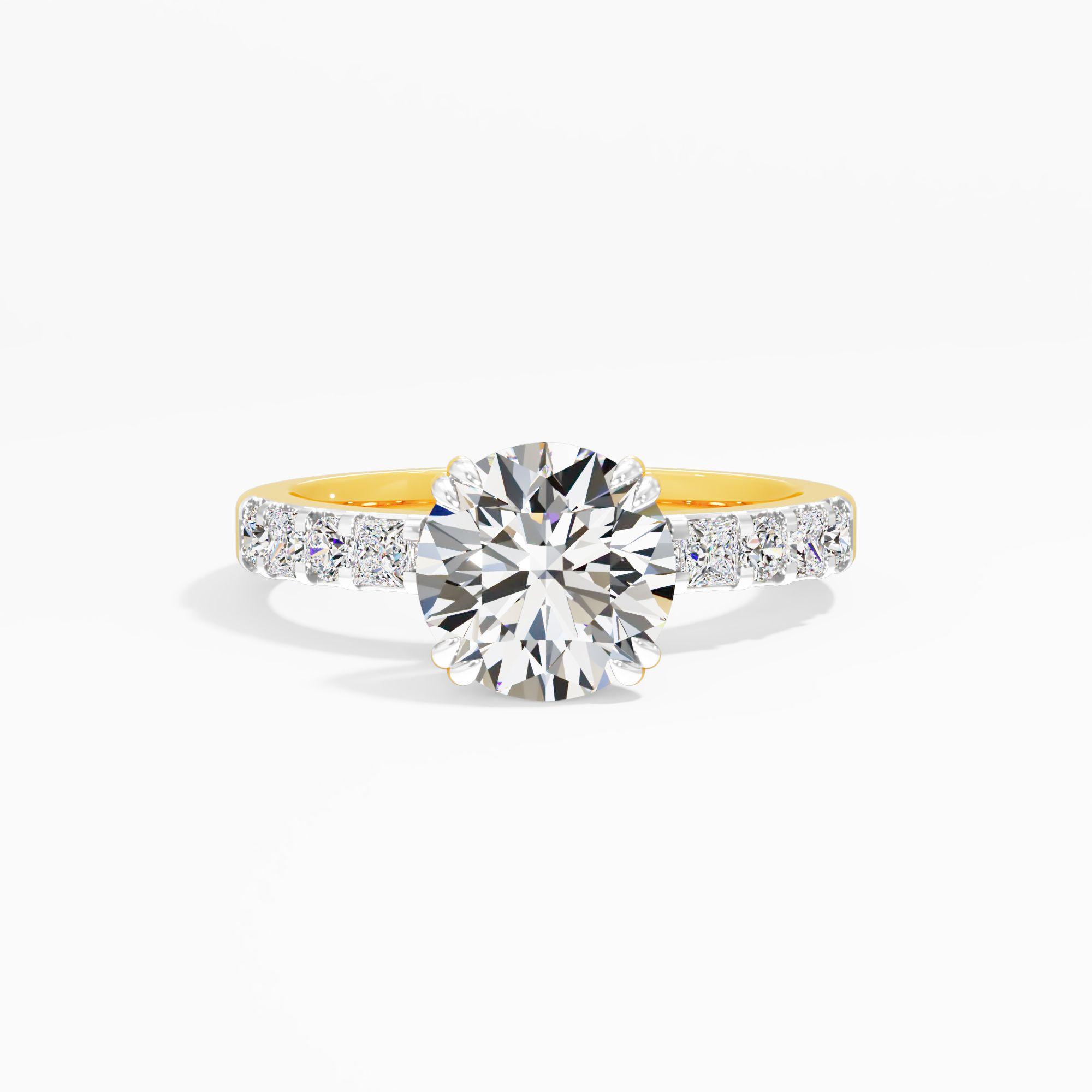 Apricot Muse Solitaire Engagement Ring