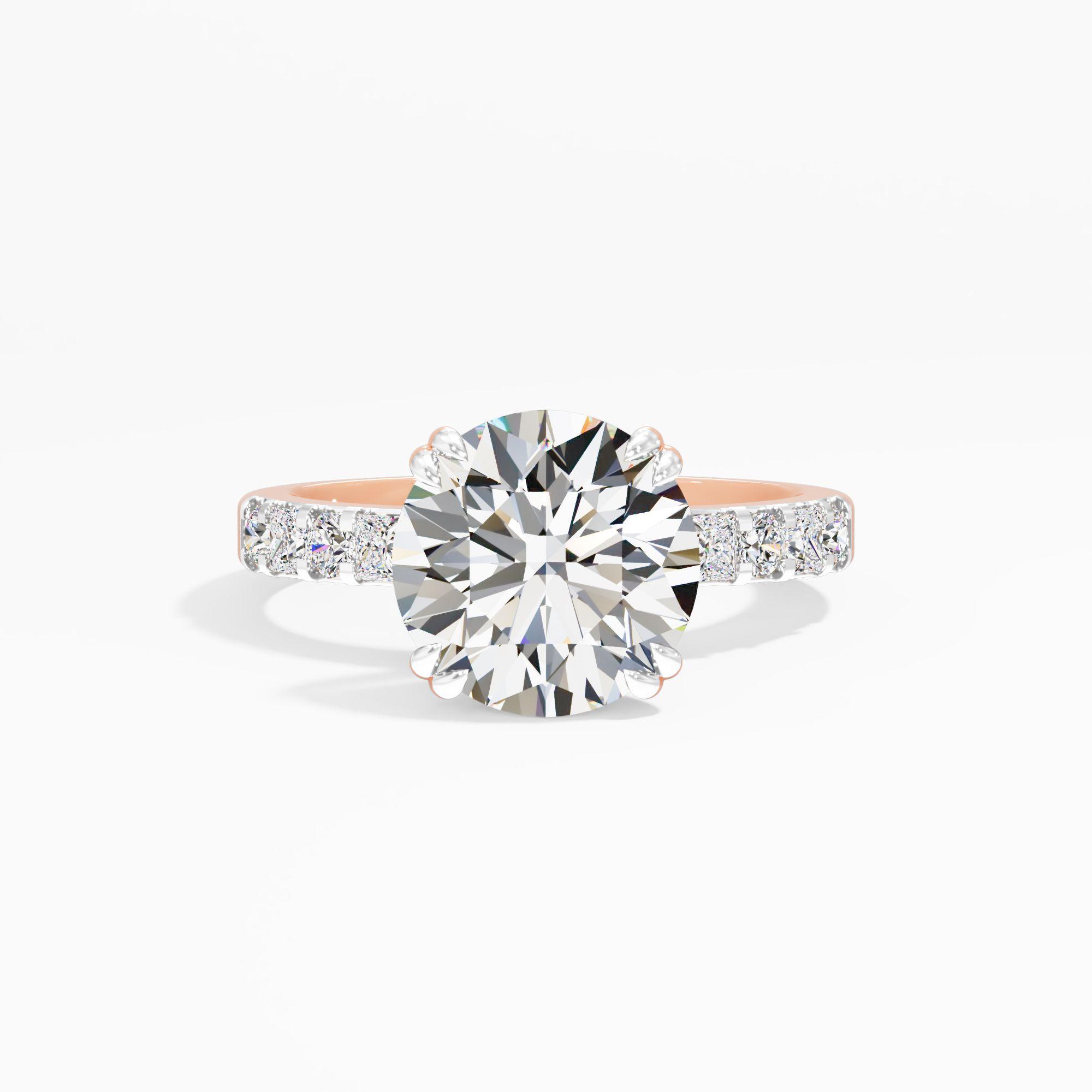 Apricot Muse Solitaire Engagement Ring