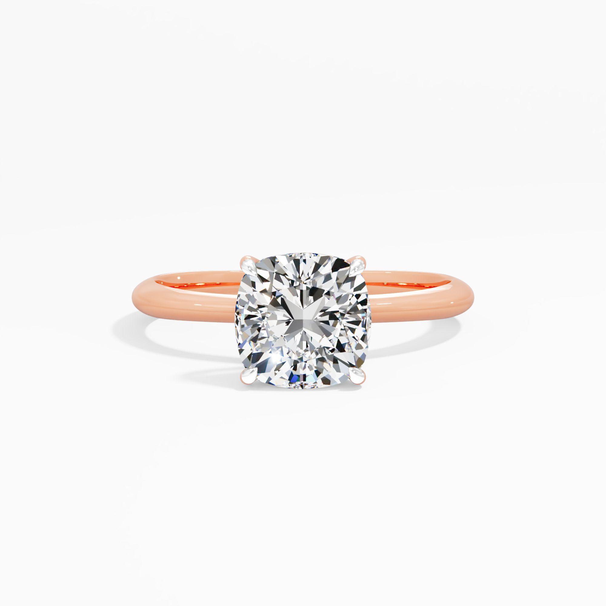 Tulip Sway Solitaire Engagement Ring