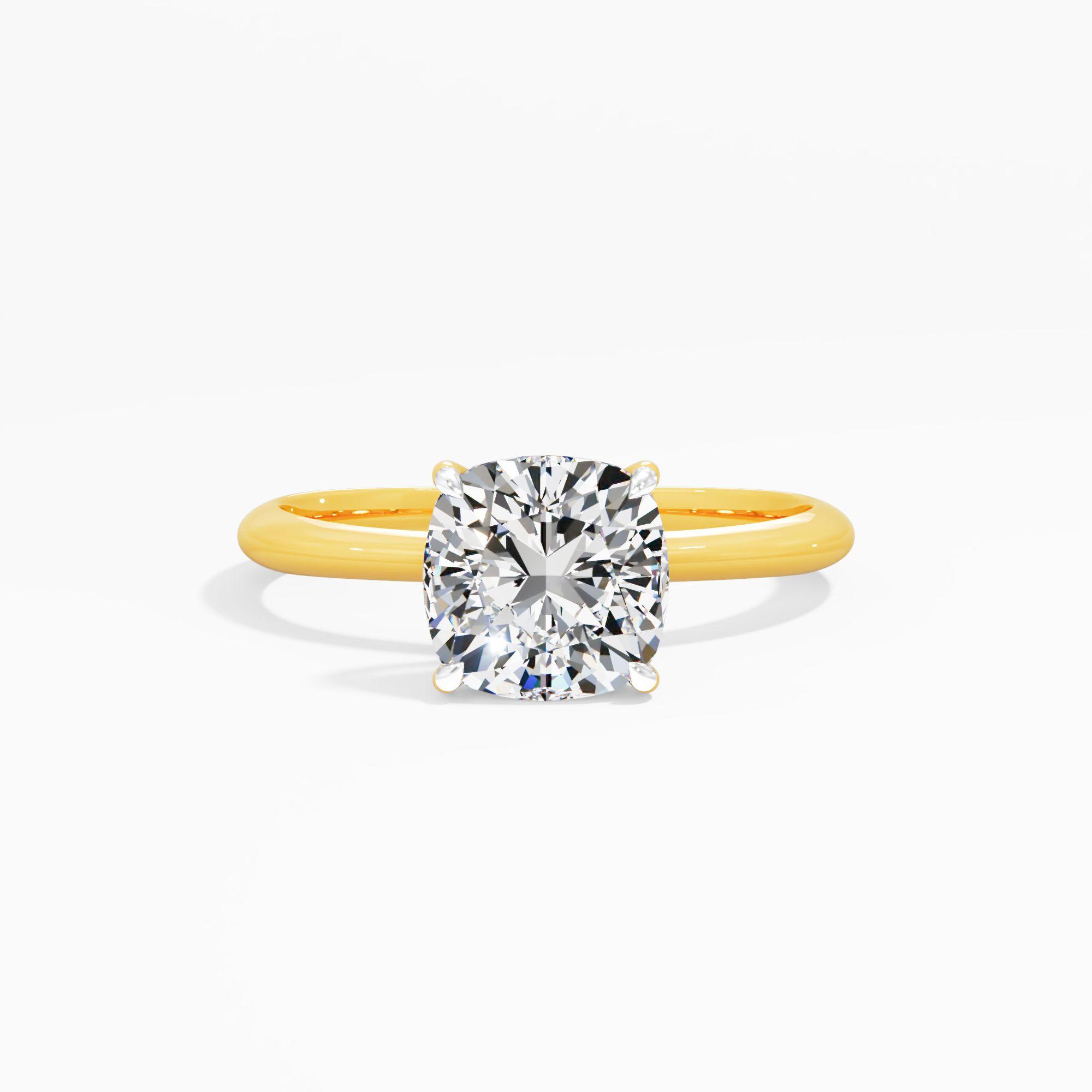 Tulip Sway Solitaire Engagement Ring