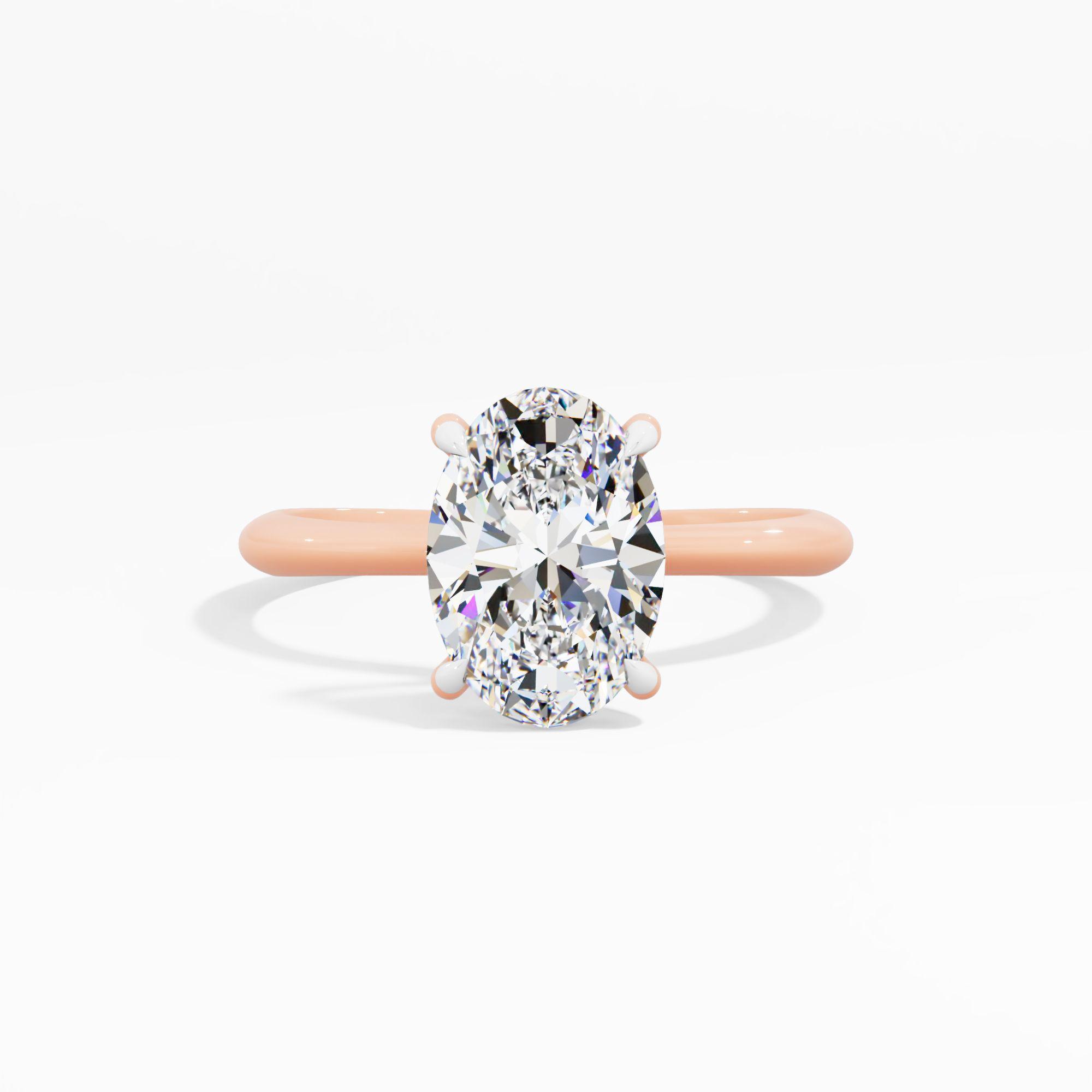 Tulip Sway Solitaire Engagement Ring