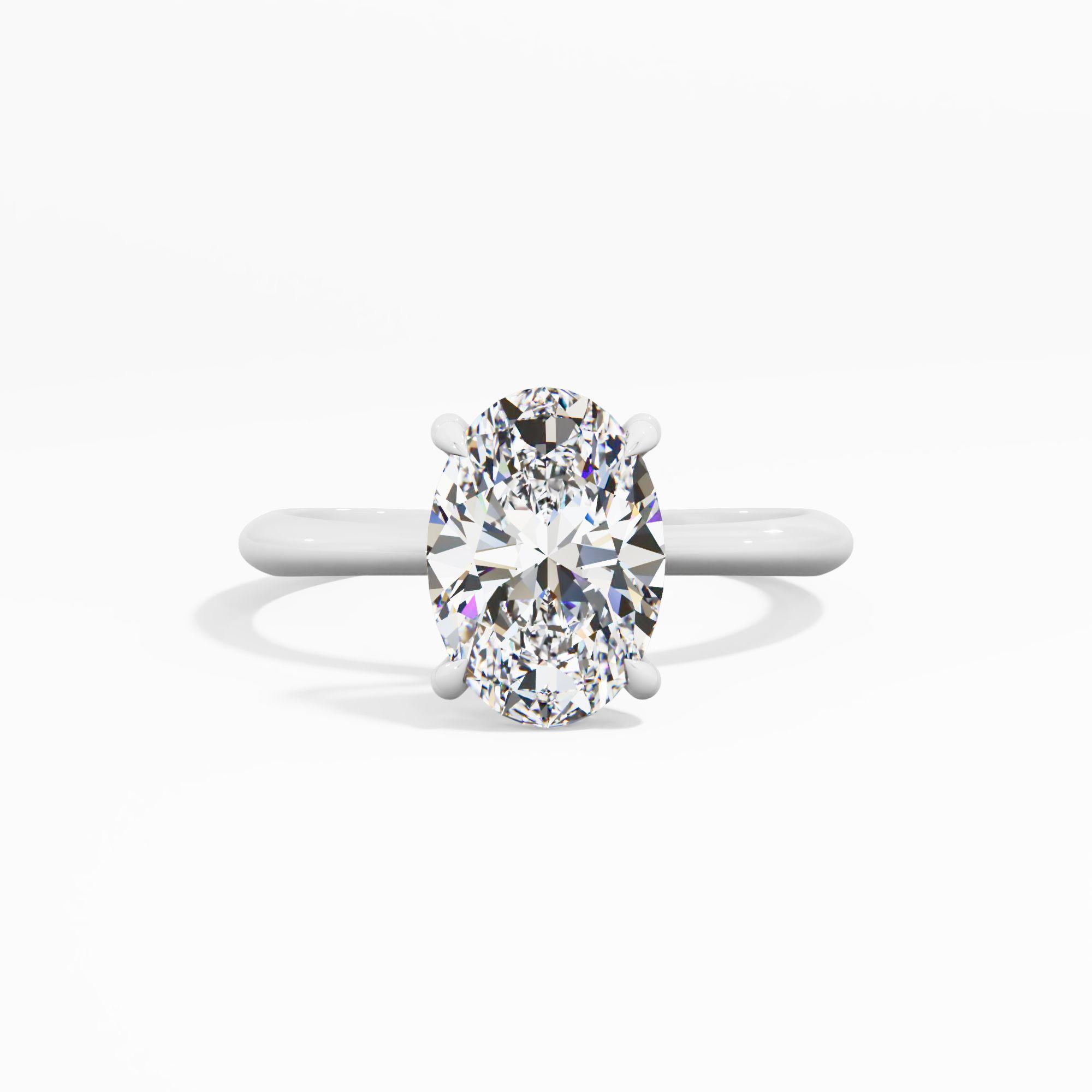 Tulip Sway Solitaire Engagement Ring