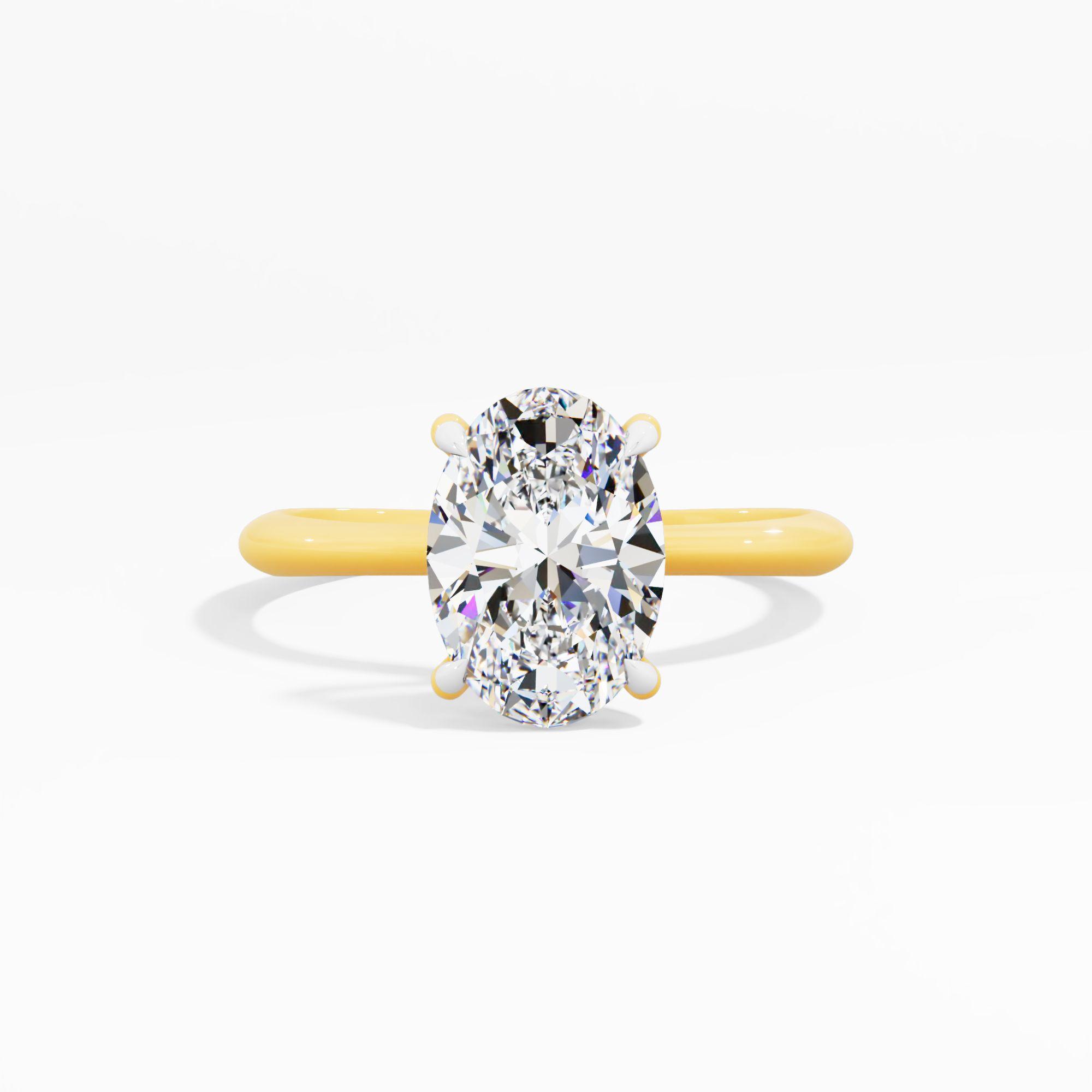 Tulip Sway Solitaire Engagement Ring