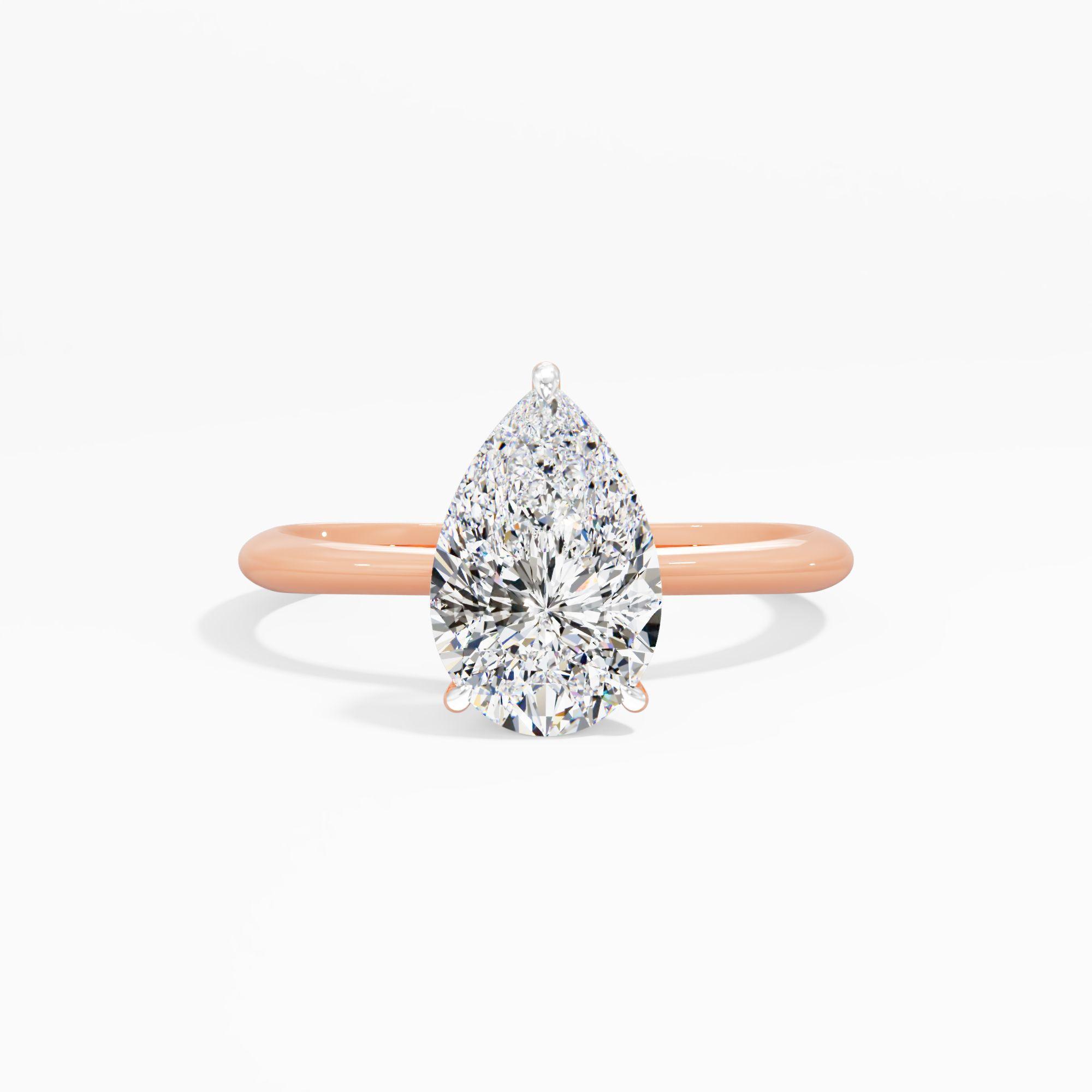 Tulip Sway Solitaire Engagement Ring