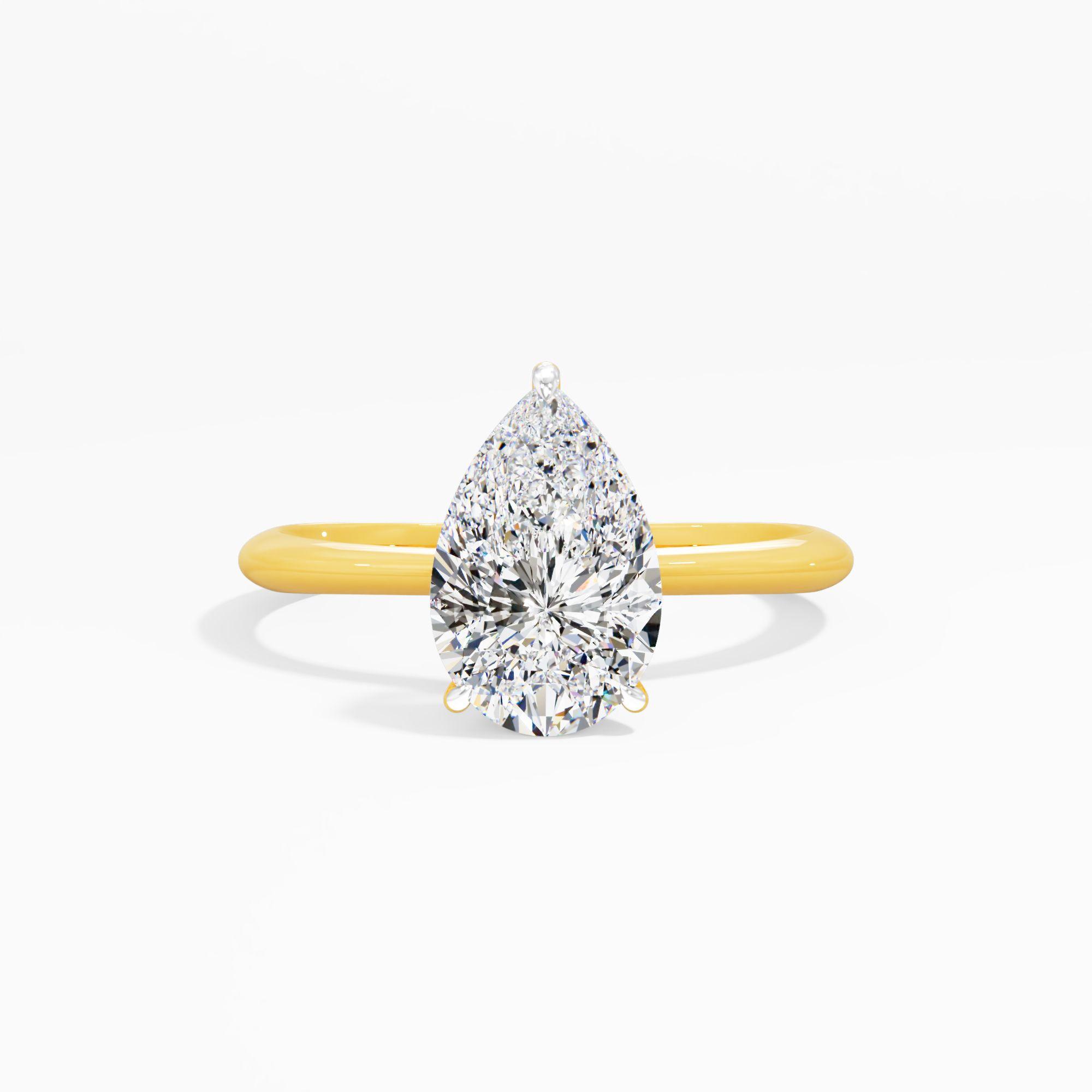 Tulip Sway Solitaire Engagement Ring