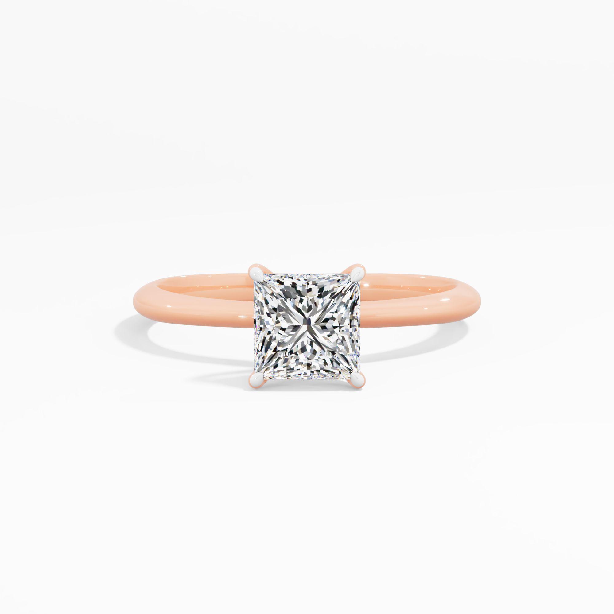 Tulip Sway Solitaire Engagement Ring