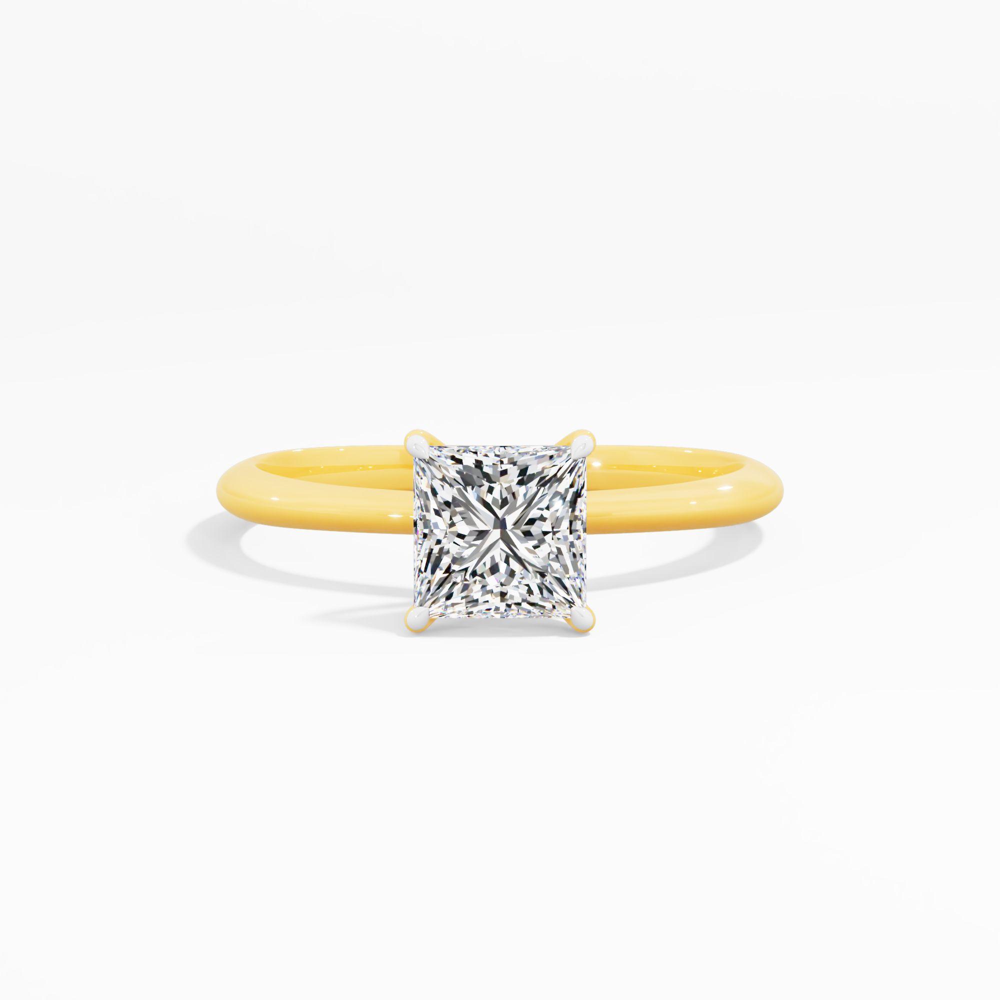 Tulip Sway Solitaire Engagement Ring