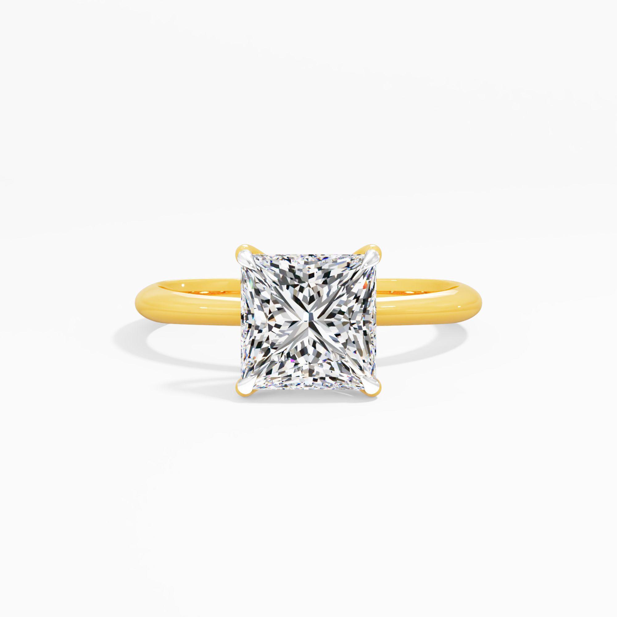 Tulip Sway Solitaire Engagement Ring