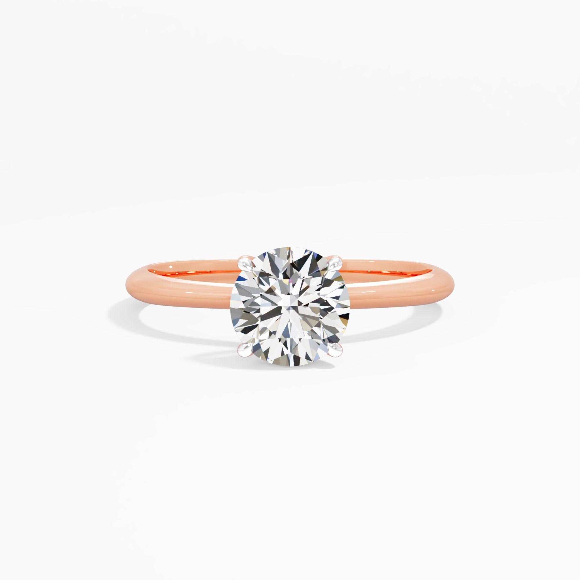 Tulip Sway Solitaire Engagement Ring