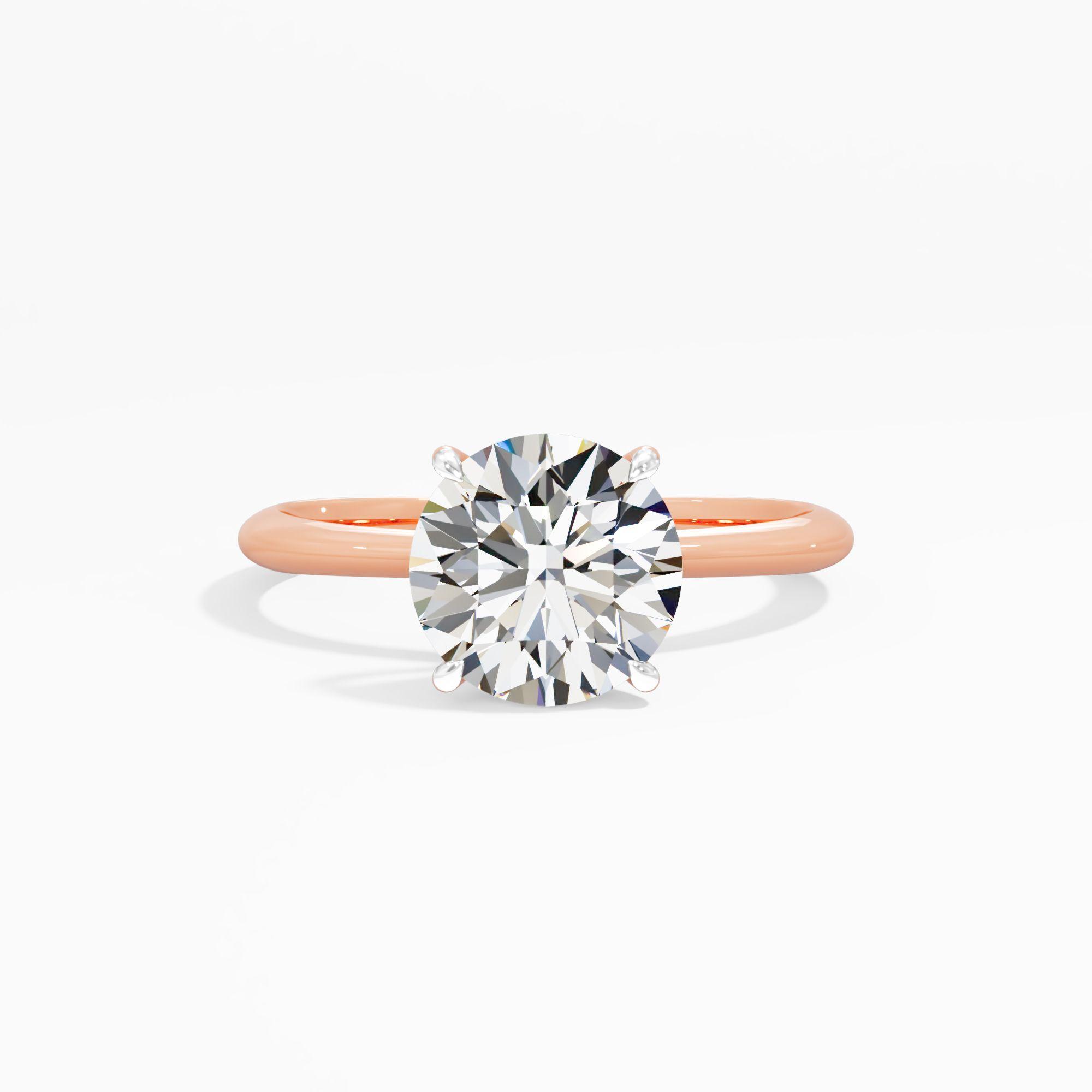 Tulip Sway Solitaire Engagement Ring