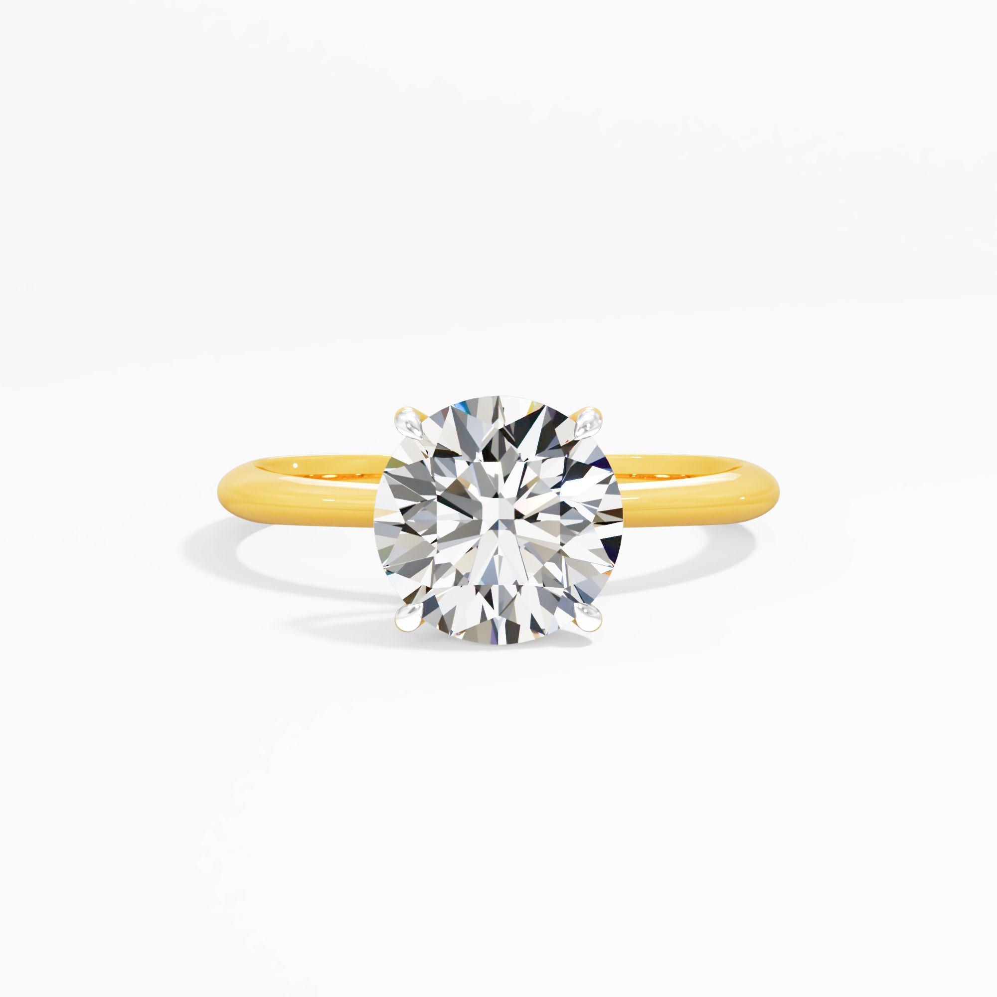 Tulip Sway Solitaire Engagement Ring