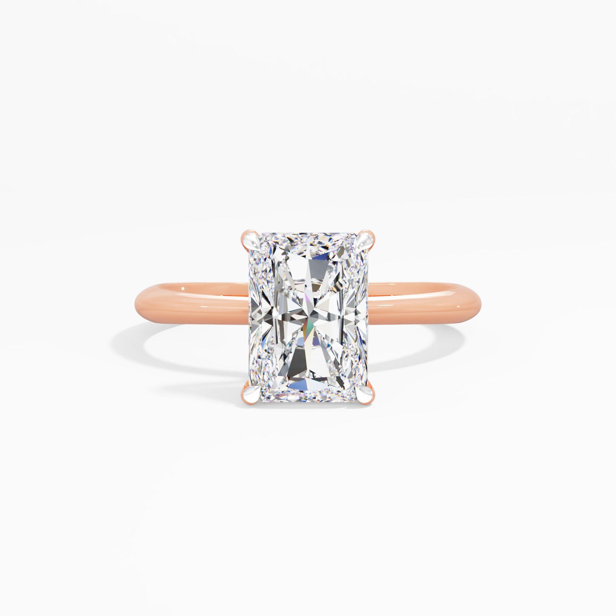 Tulip Sway Solitaire Engagement Ring
