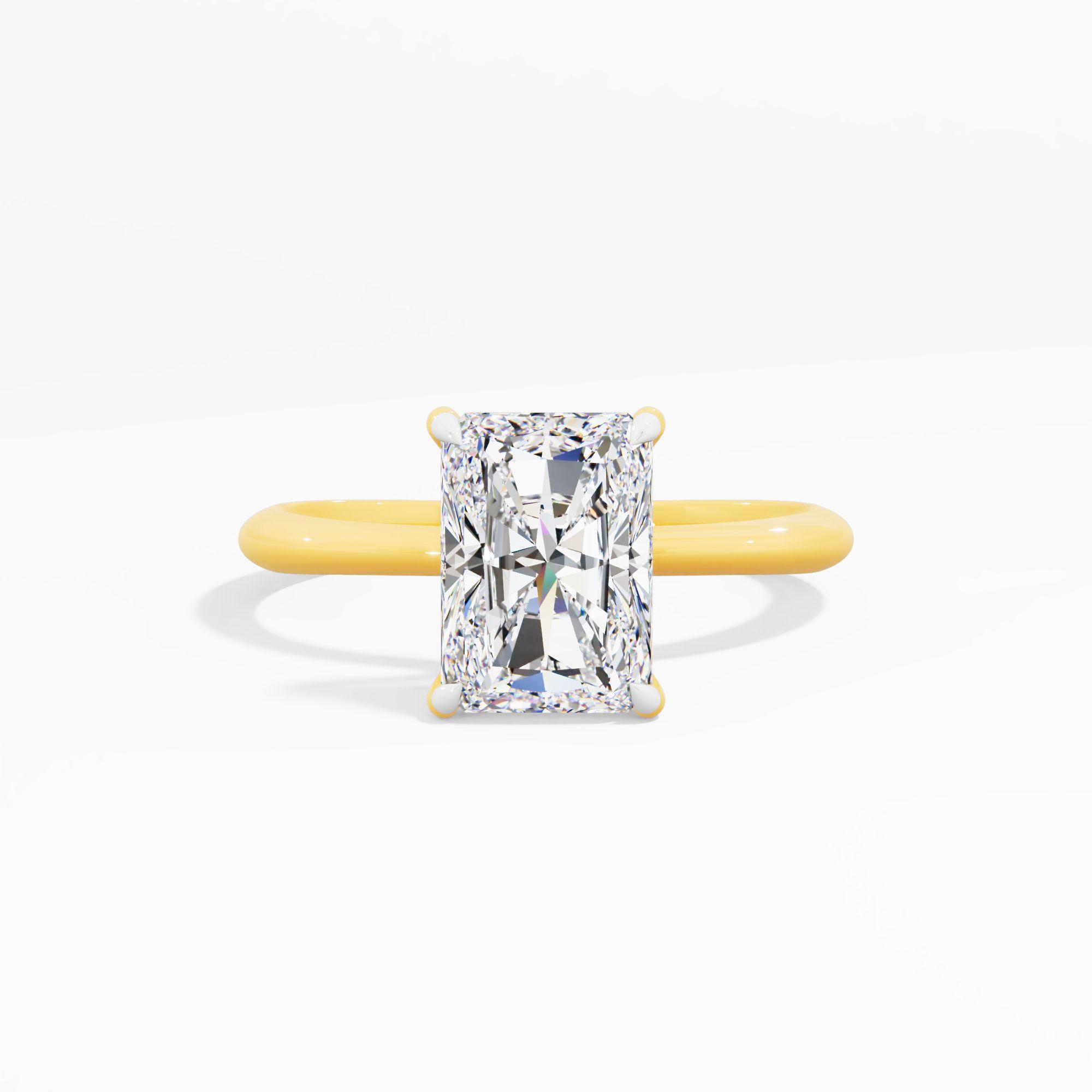 Tulip Sway Solitaire Engagement Ring