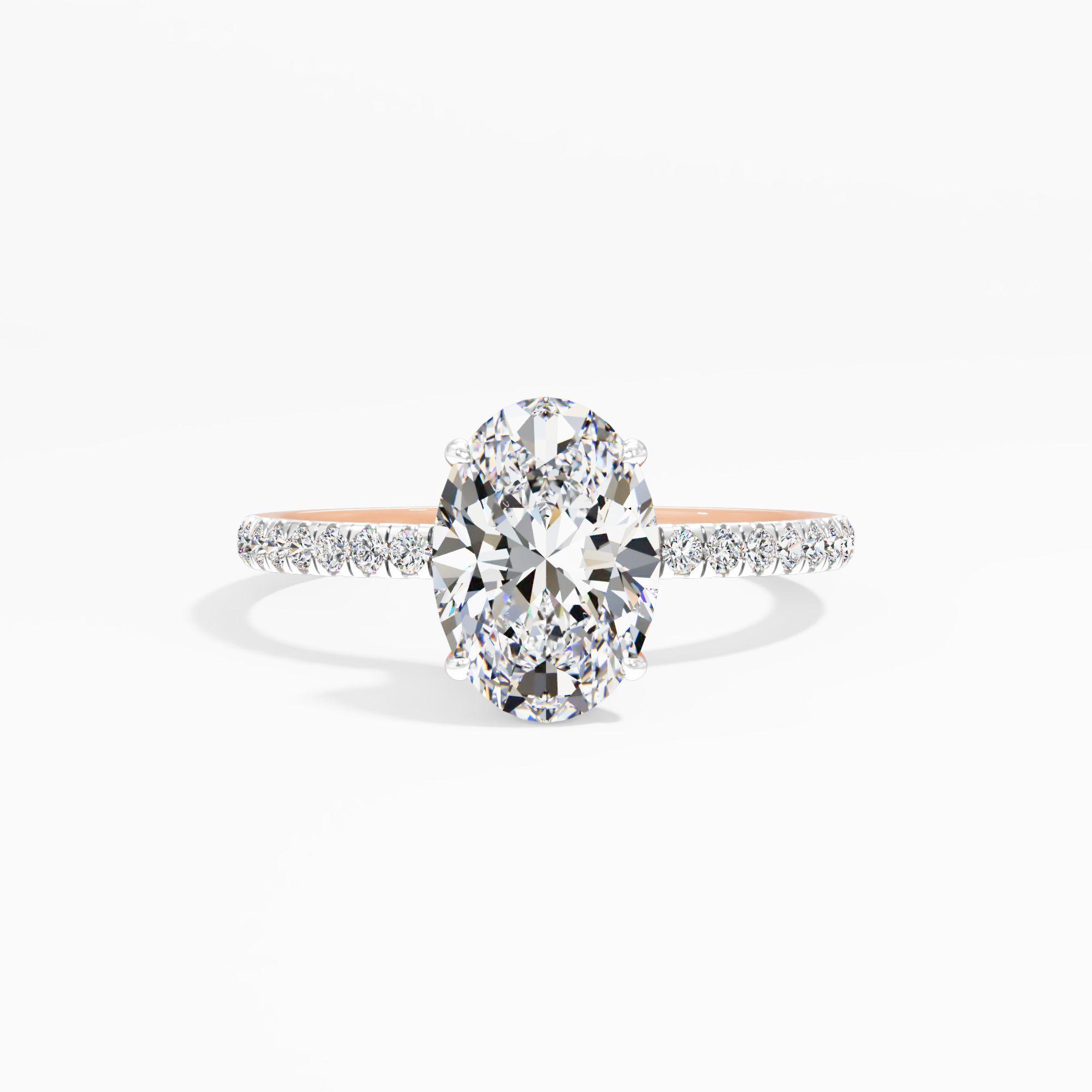 Starlet Lace Solitaire Engagement Ring