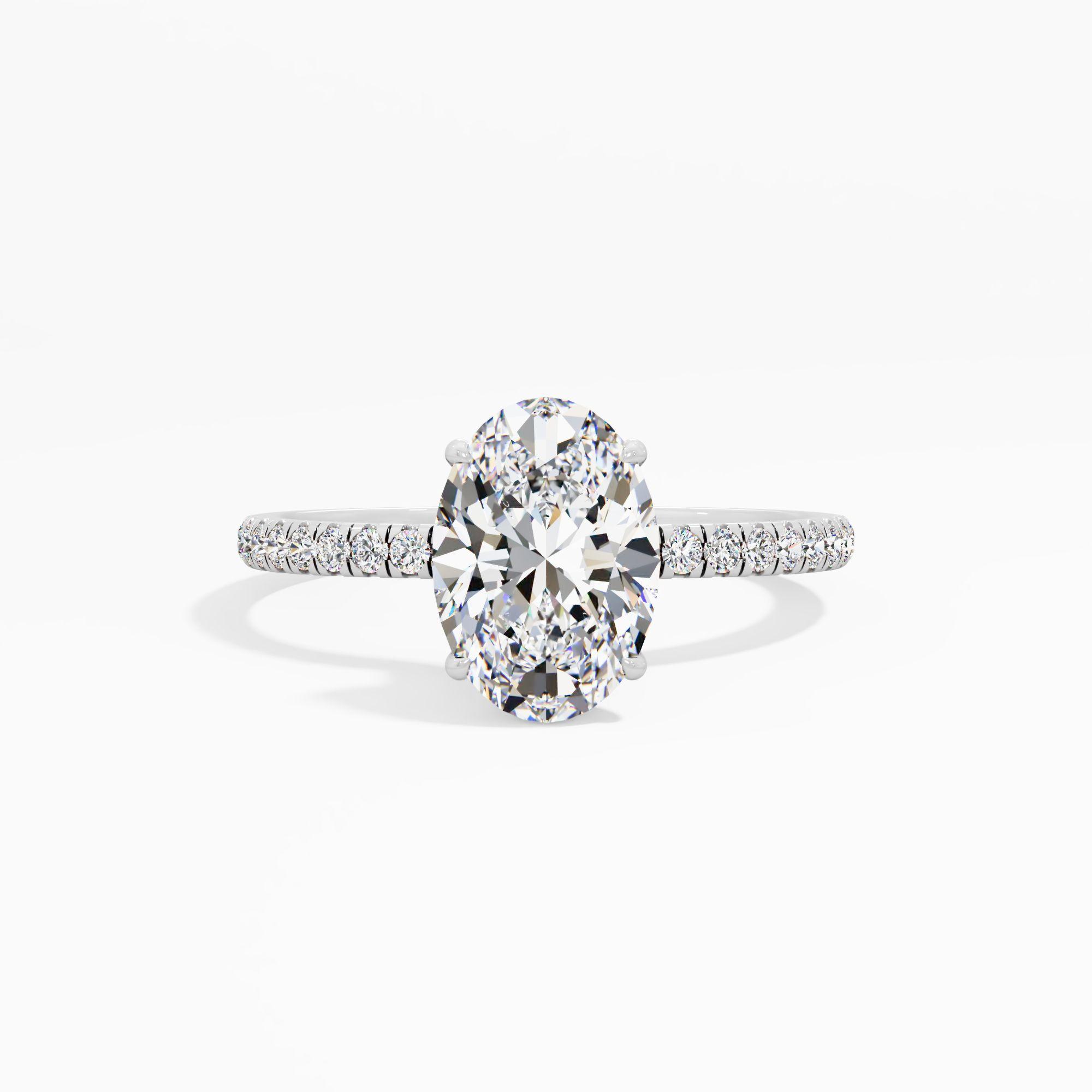 Starlet Lace Solitaire Engagement Ring