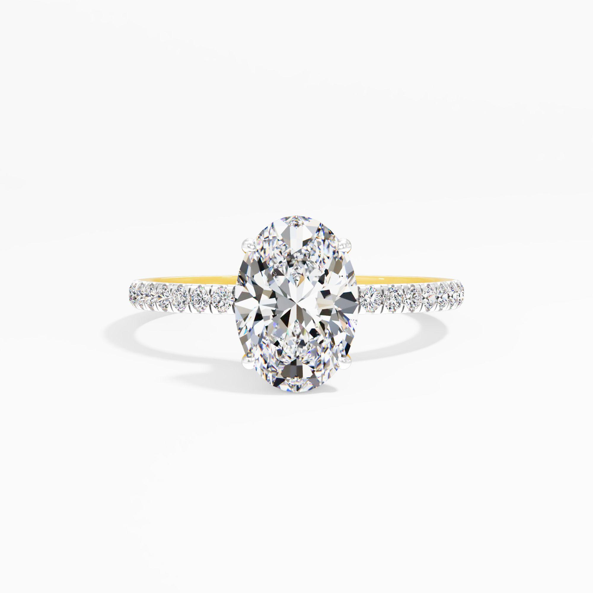 Starlet Lace Solitaire Engagement Ring