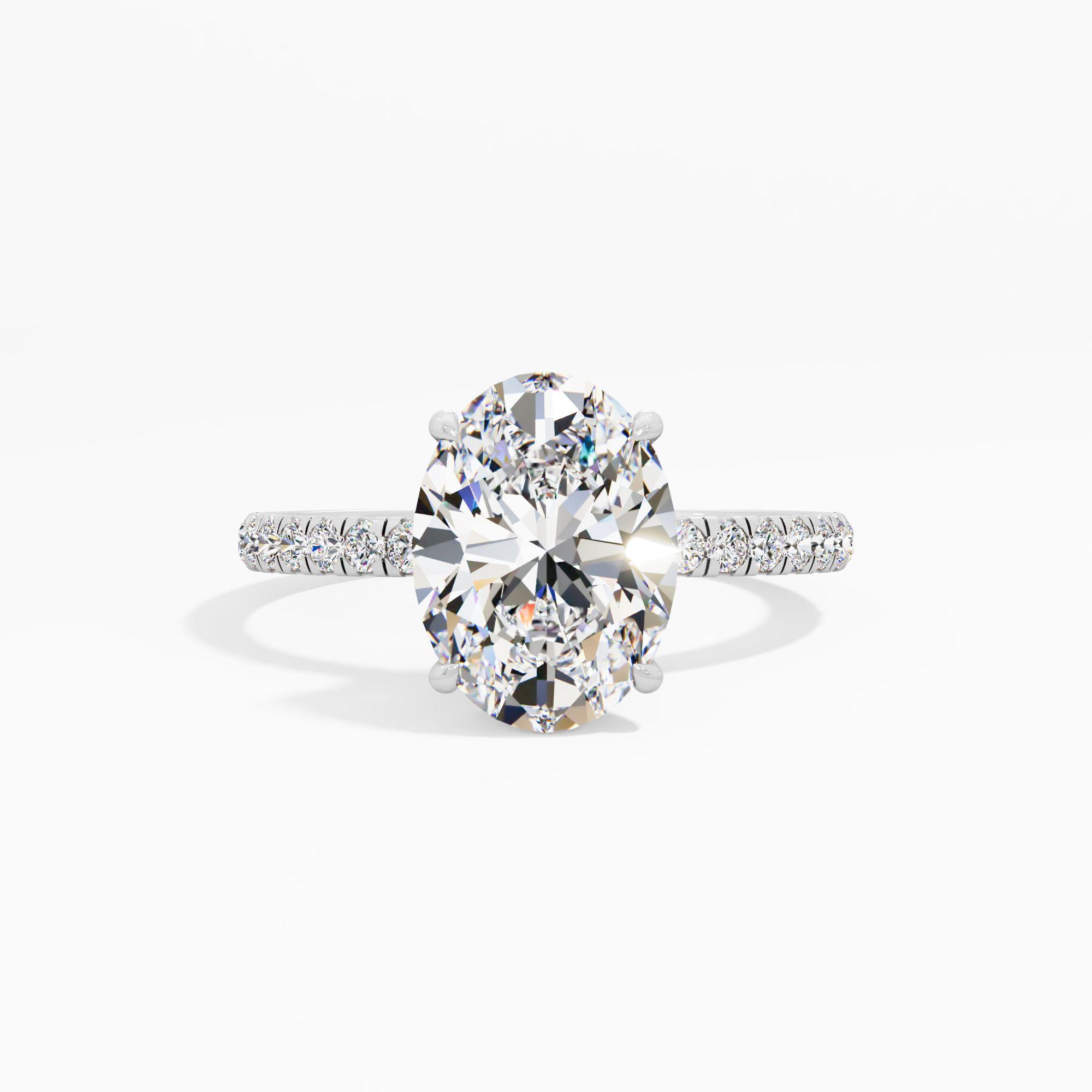 Starlet Lace Solitaire Engagement Ring