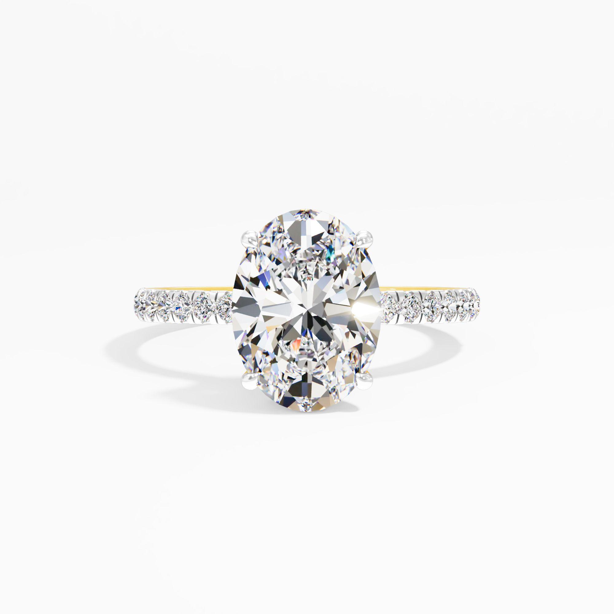 Starlet Lace Solitaire Engagement Ring