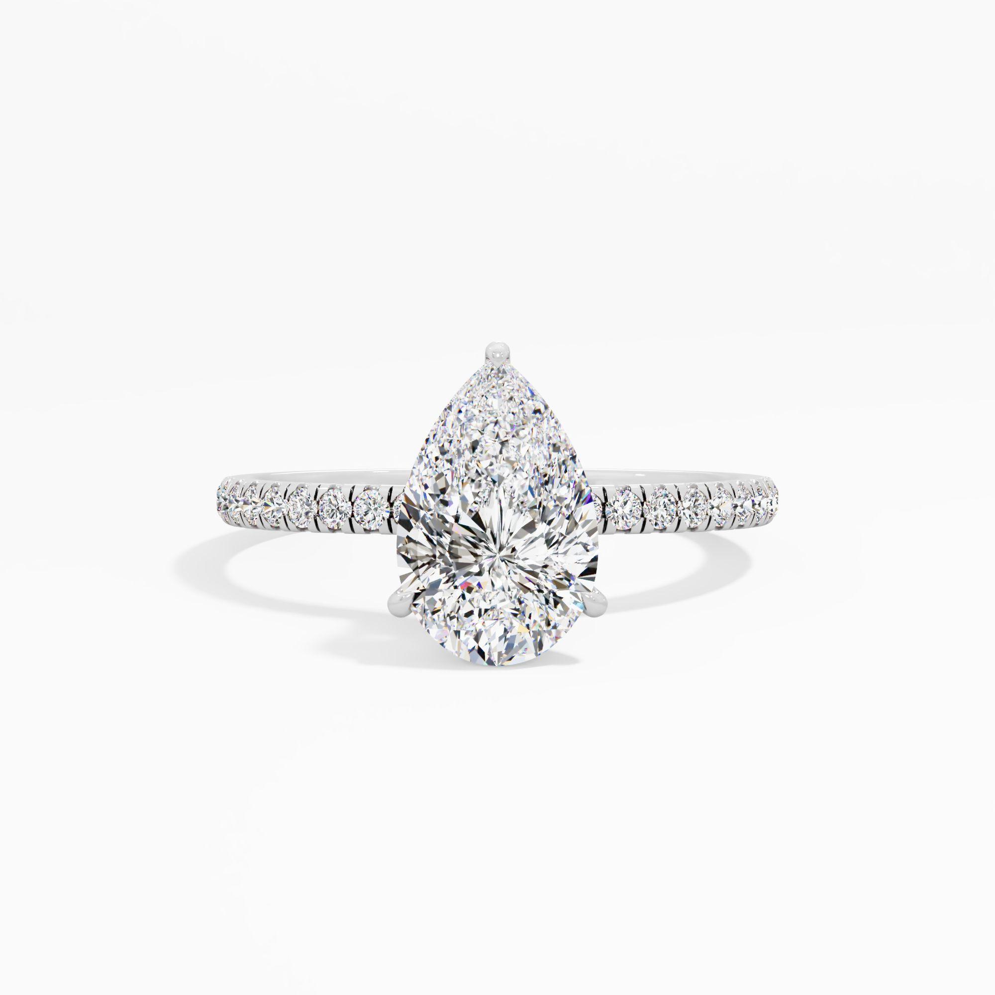 Starlet Lace Solitaire Engagement Ring
