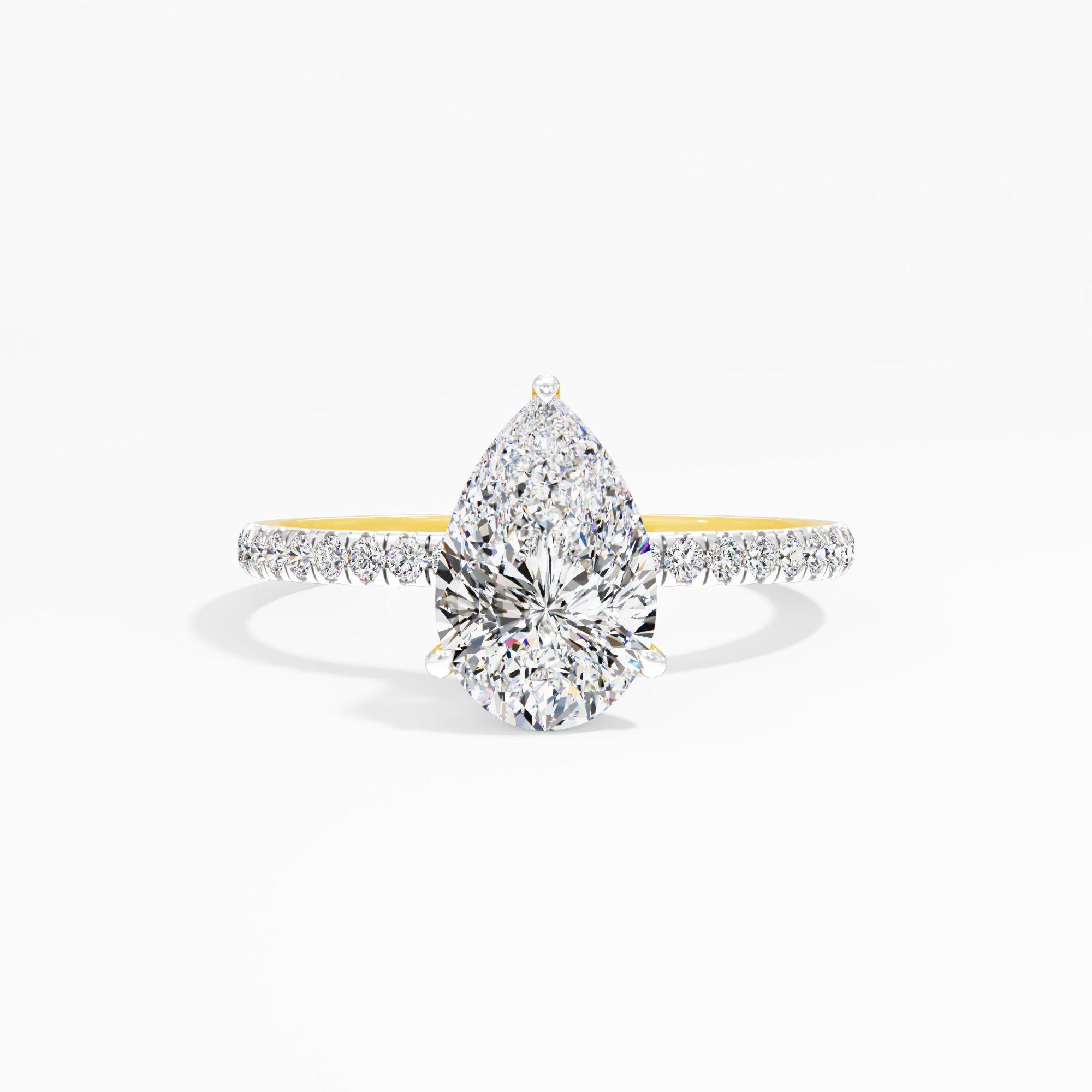 Starlet Lace Solitaire Engagement Ring