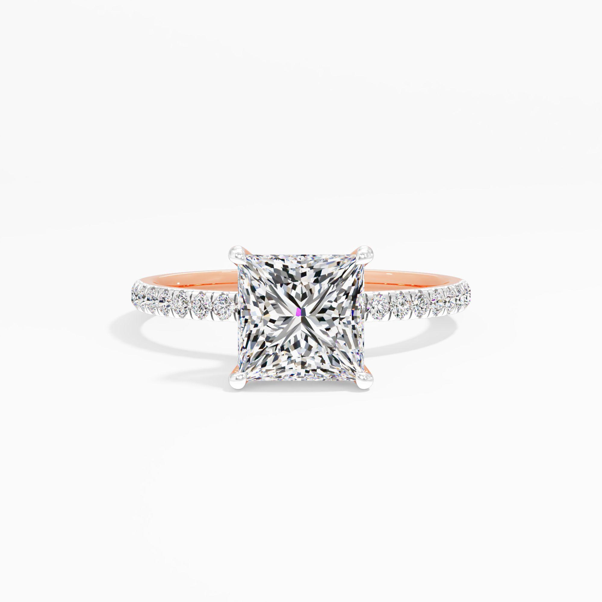 Starlet Lace Solitaire Engagement Ring